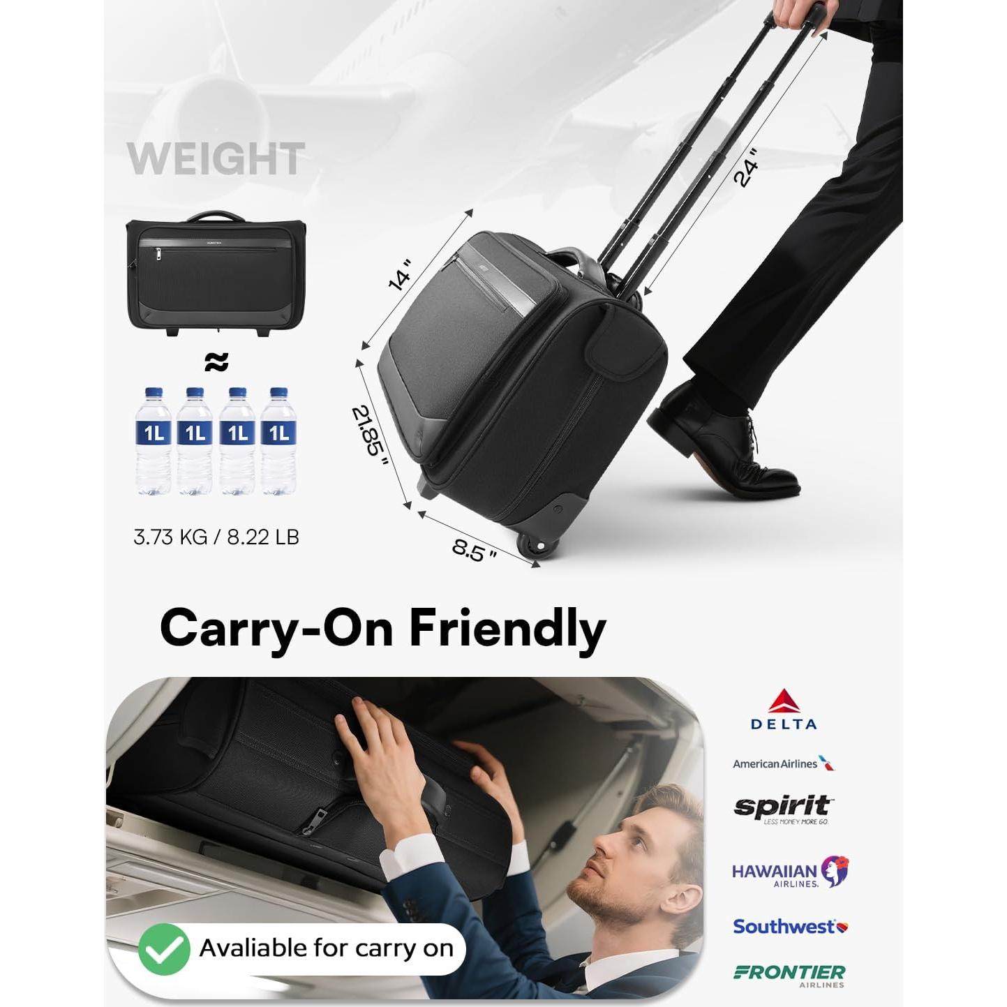 Bolsa de Ropa Rodante AUROTIER 55.4x21.6x35.6cm Negocios