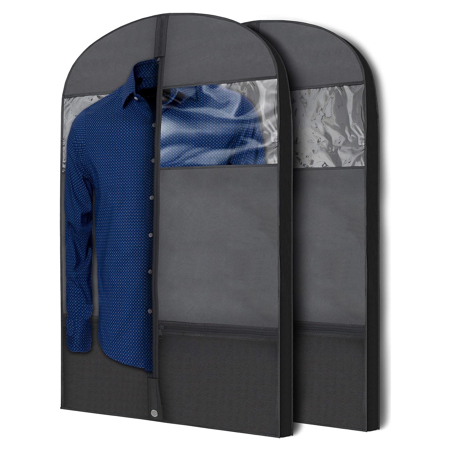 Bolsas de Ropa Negras Plixio 43" para Viaje y Almacenamiento