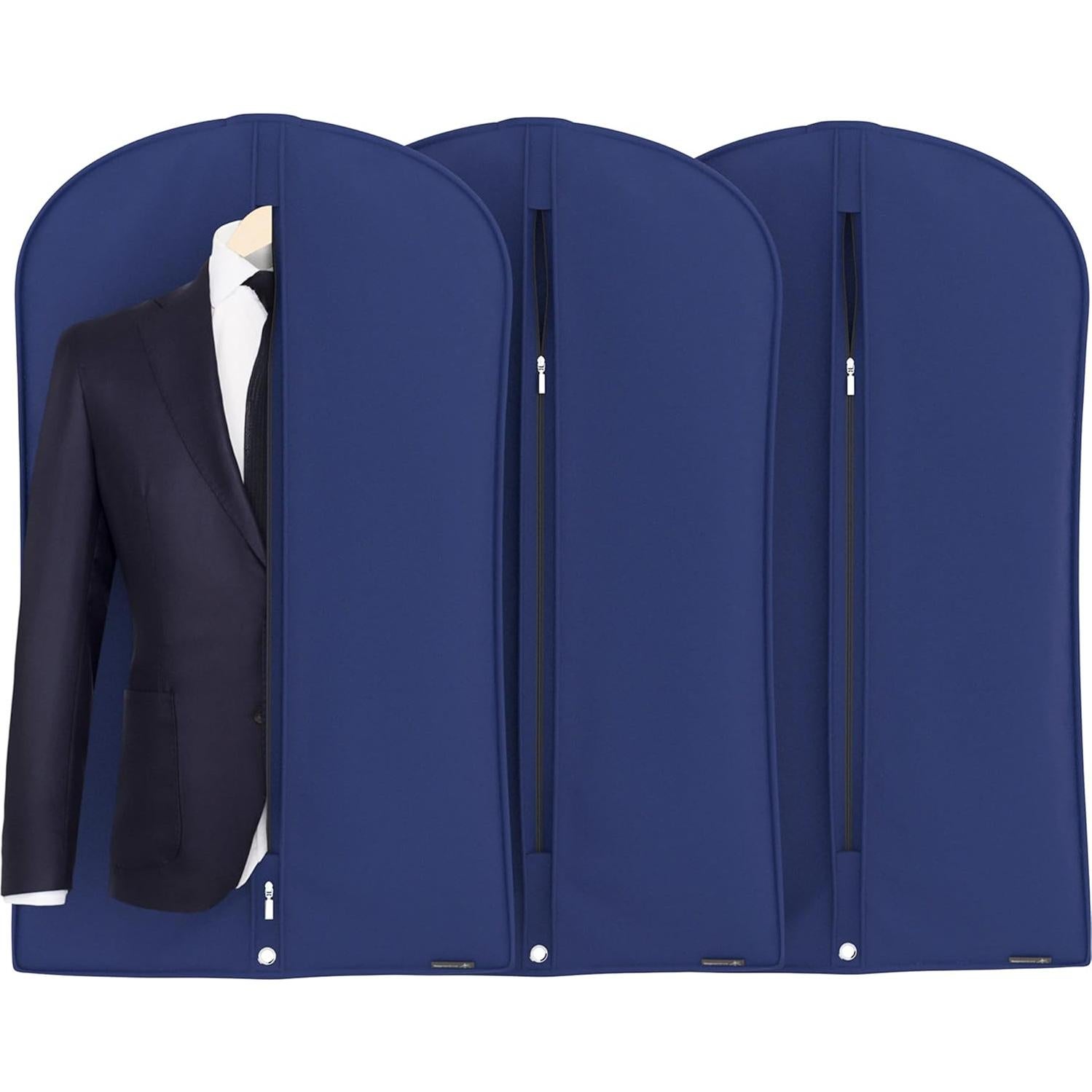 Bolsa de Prendas HANGERWORLD 102x61 cm Transpirable 3 Piezas Azul