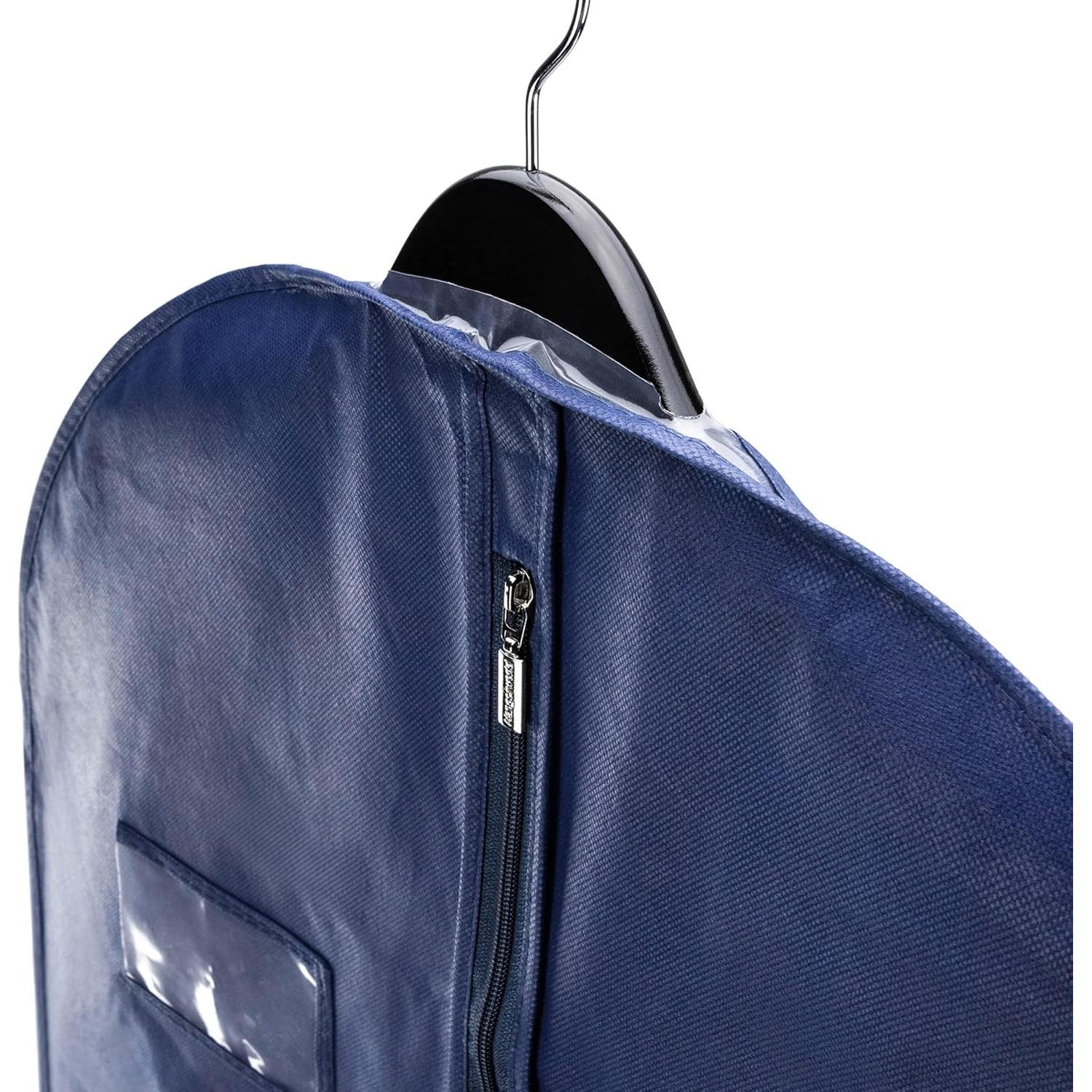 Bolsa de Prendas HANGERWORLD 102x61 cm Transpirable 3 Piezas Azul