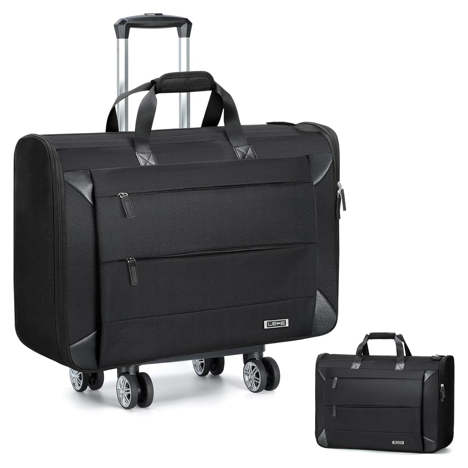 Bolsa de Prendas Rodante Lekeinchi 2-en-1 Plegable 53.9x17.8x38.1cm