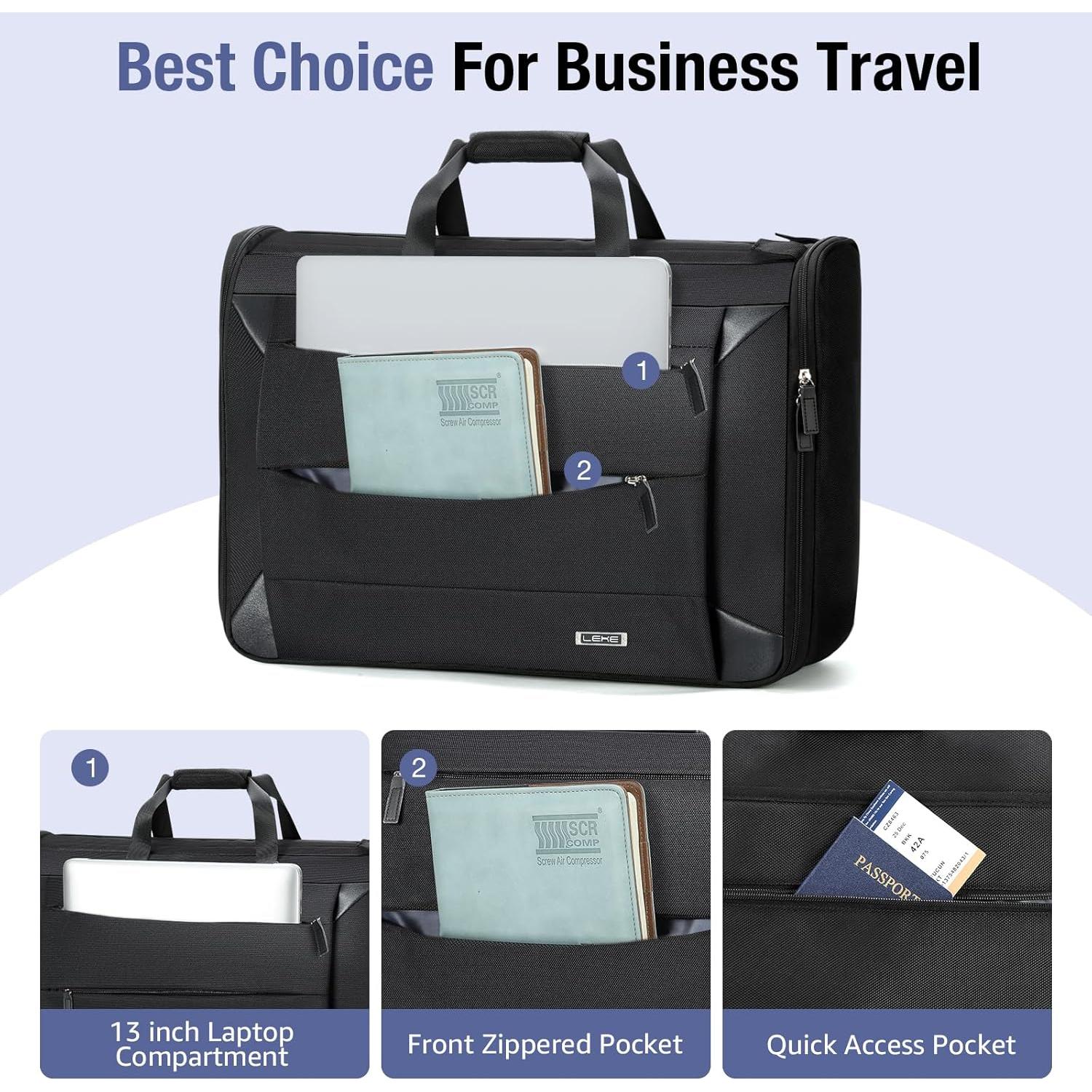 Bolsa de Prendas Rodante Lekeinchi 2-en-1 Plegable 53.9x17.8x38.1cm