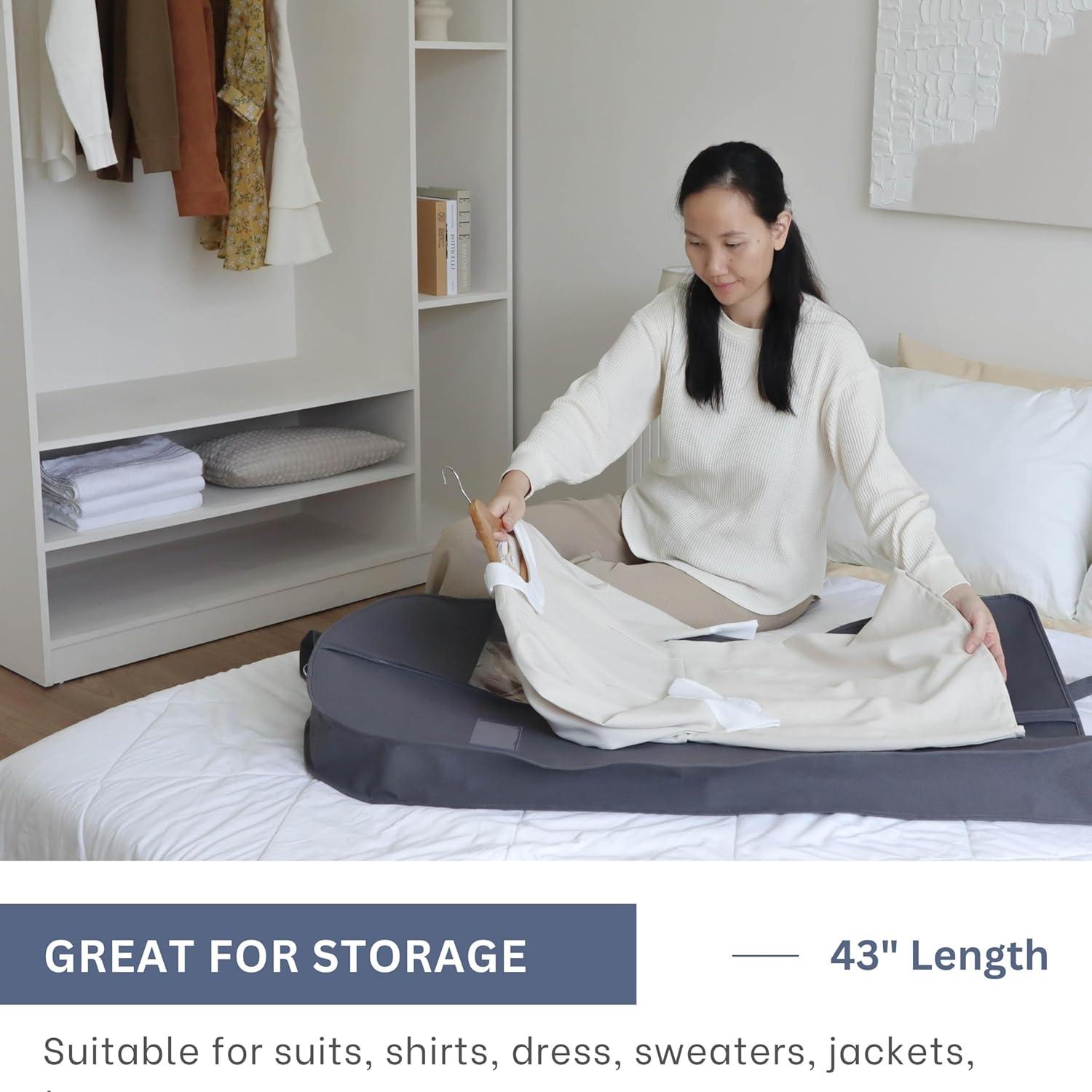 Bolsas de Ropa para Colgar CONMEOCON 43" Gris - 6 Piezas