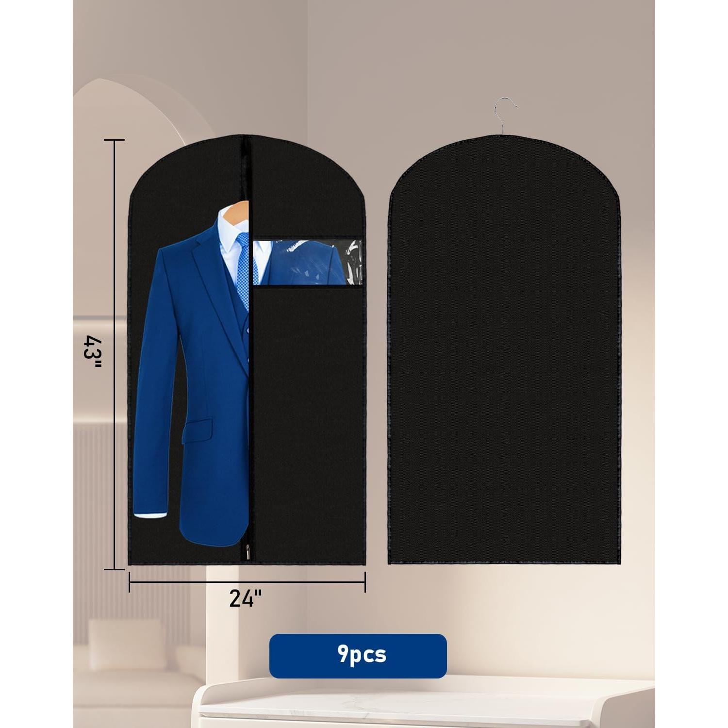 Bolsas para Prendas Lazydrop 61x109 cm 9 Piezas PEVA