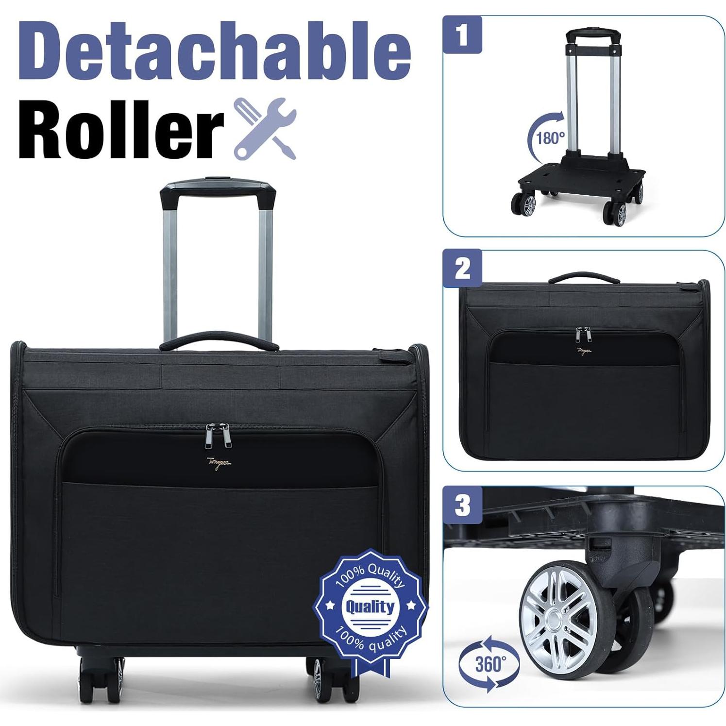 Bolsa Duffle con Ruedas Tonyeee 3 en 1 Negra 60.5x21x42.5cm