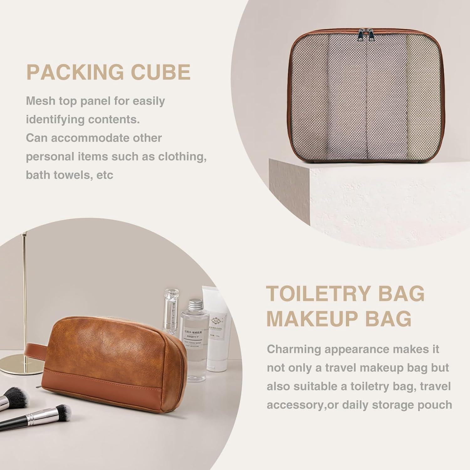 Bolsa de Viaje de Cuero 3 en 1 Double Bus 55.88x27.94cm