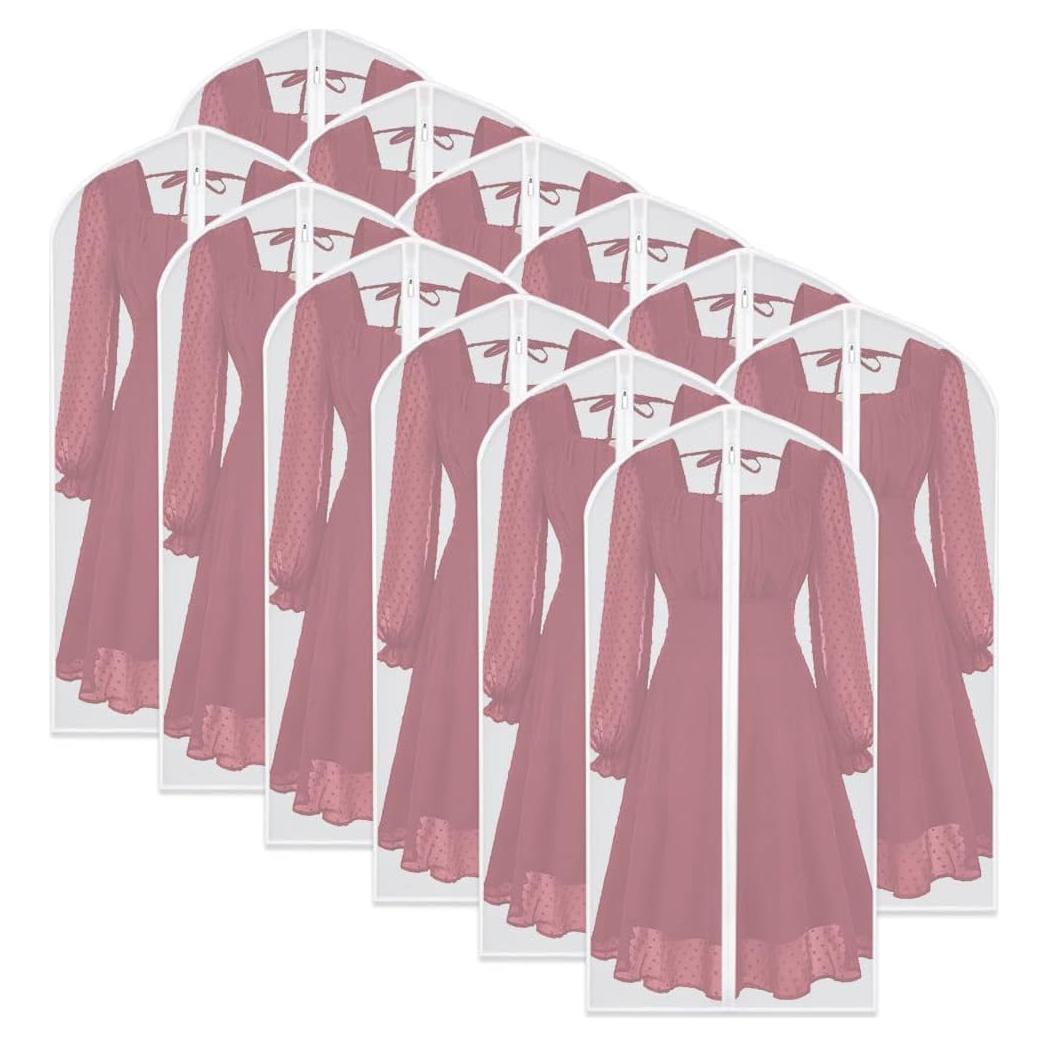 Bolsas de Ropa HomeClean 12 Piezas 61x122 cm Translúcidas