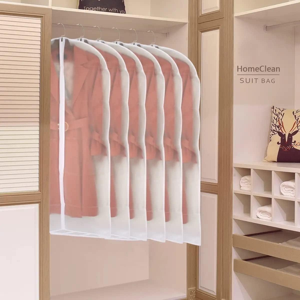 Bolsas de Ropa HomeClean 12 Piezas 61x122 cm Translúcidas