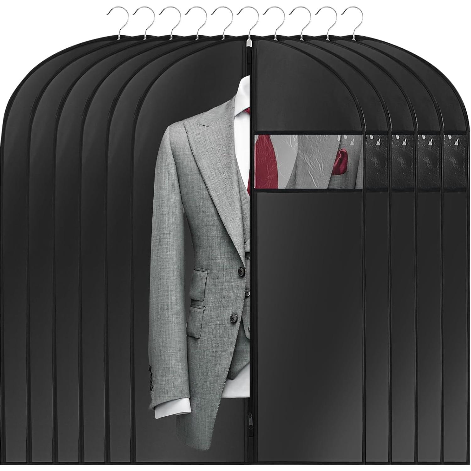 Bolsas de Ropa Colgantes PEOVLVN 10pcs 60x100cm con Ventana