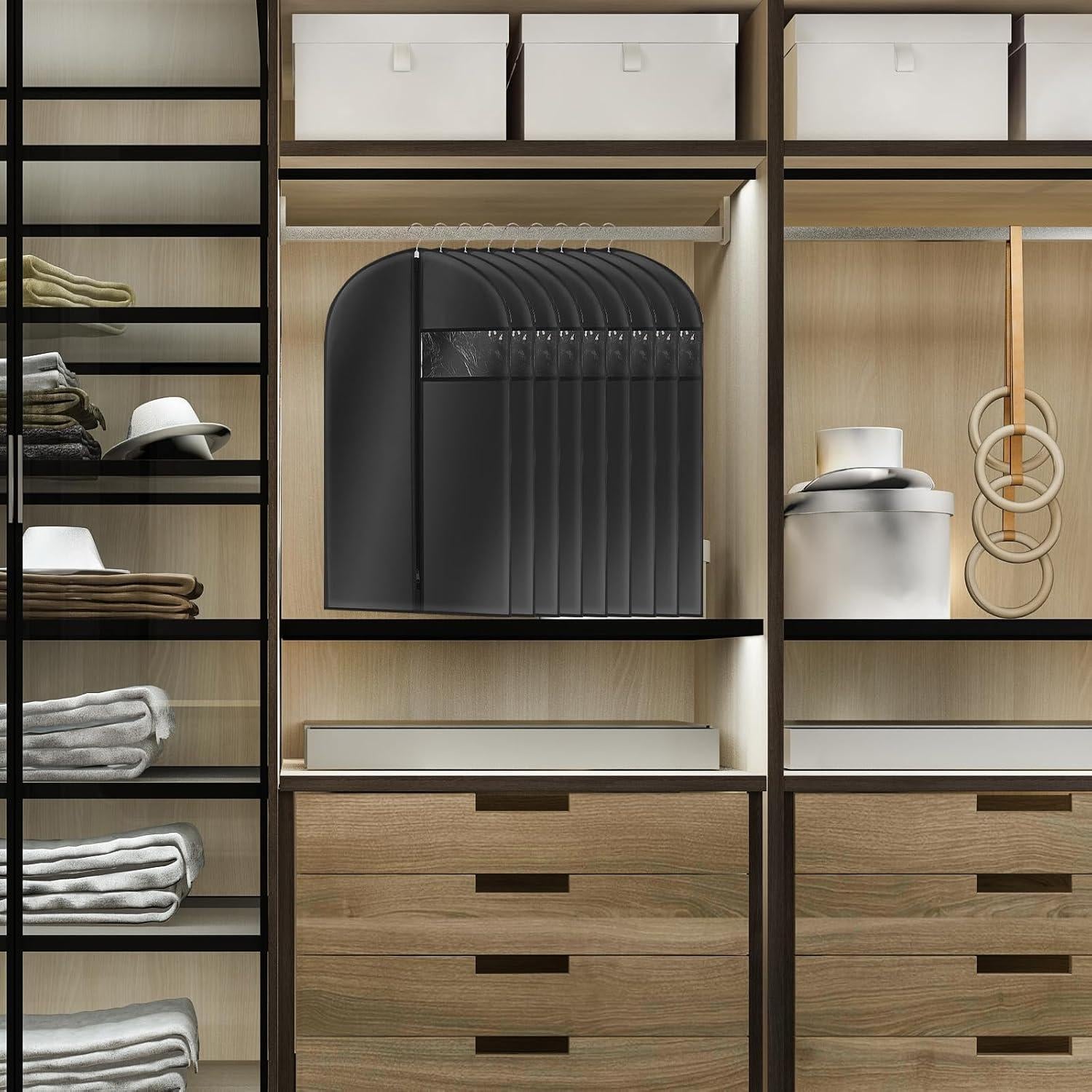 Bolsas de Ropa Colgantes PEOVLVN 10pcs 60x100cm con Ventana