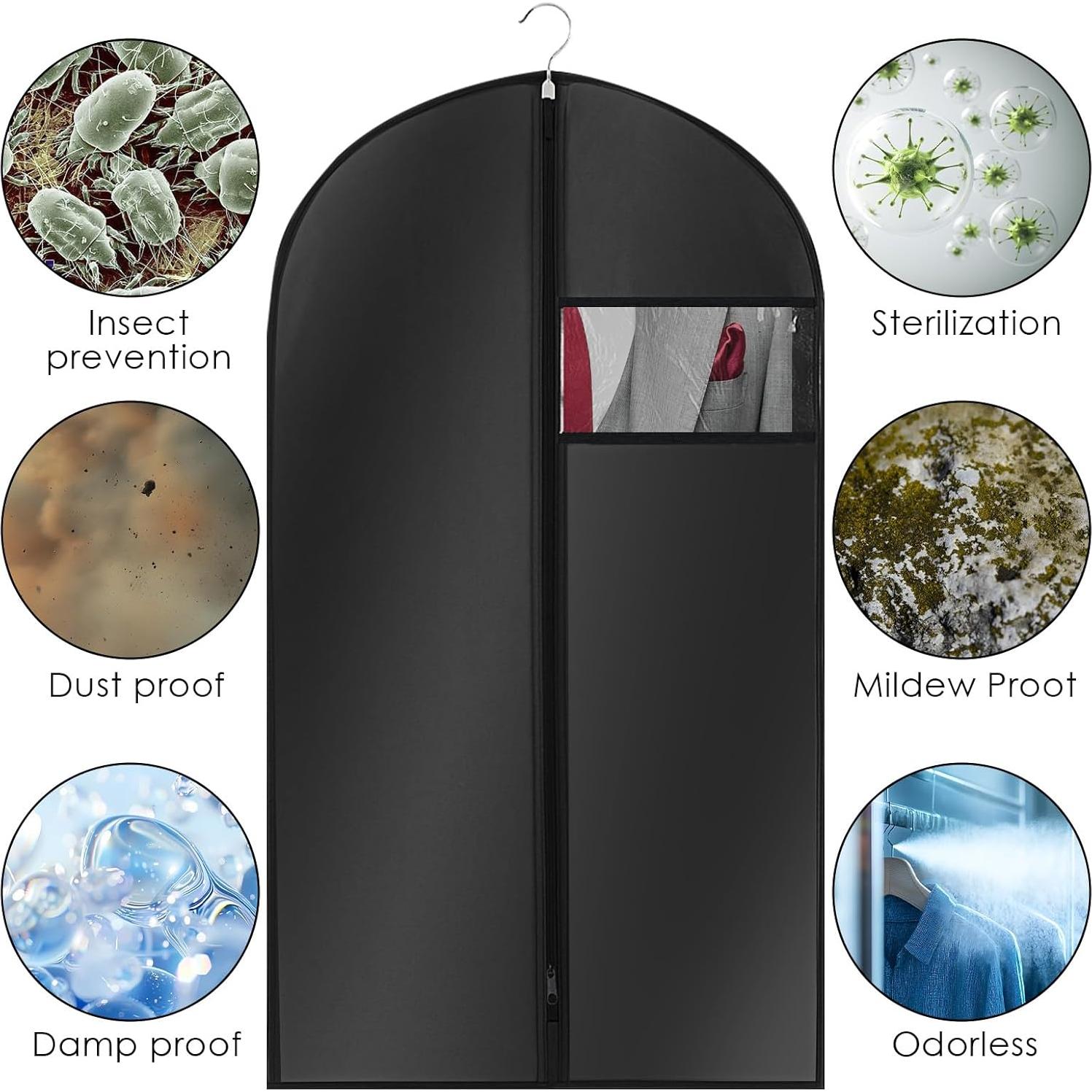 Bolsas de Ropa Colgantes PEOVLVN 10pcs 60x100cm con Ventana