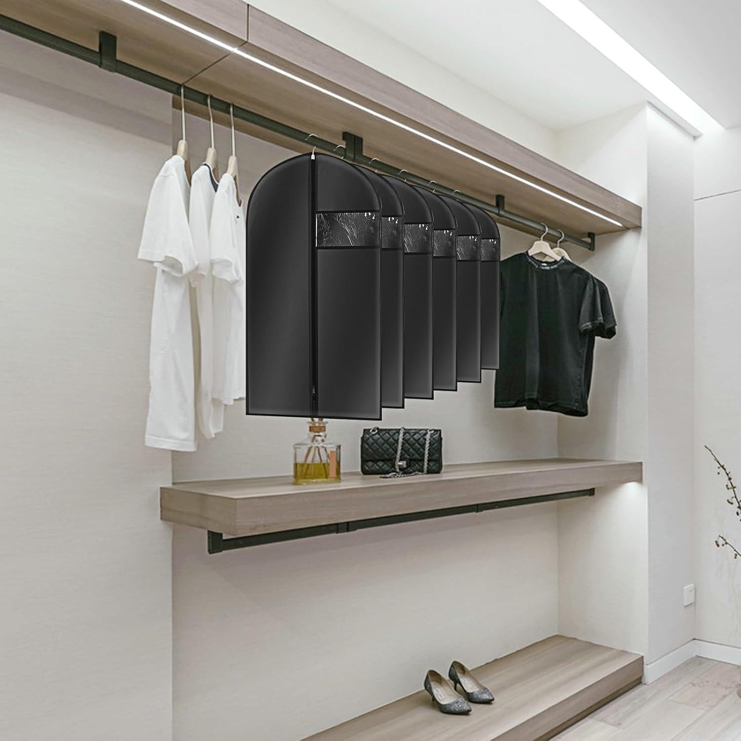 Bolsas de Ropa Colgantes PEOVLVN 10pcs 60x100cm con Ventana