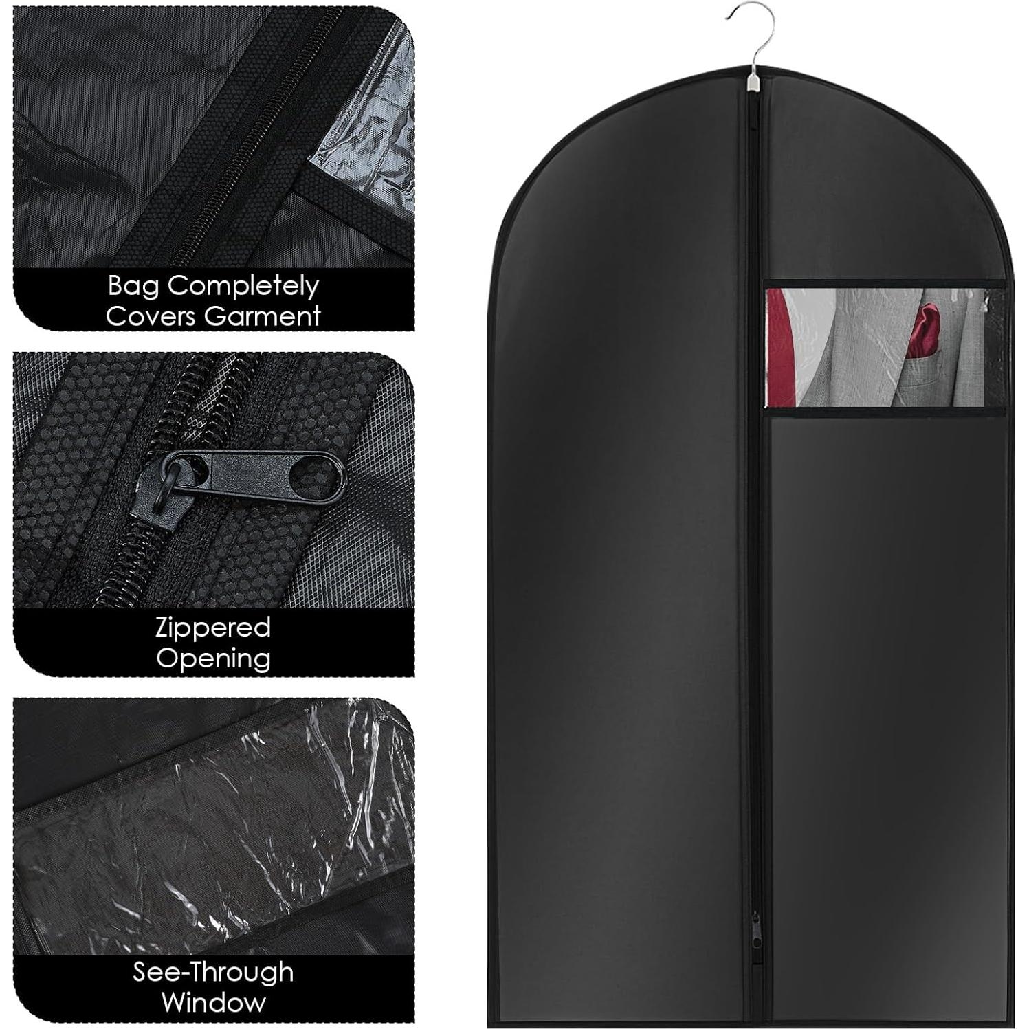 Bolsas de Ropa Colgantes PEOVLVN 10pcs 60x100cm con Ventana
