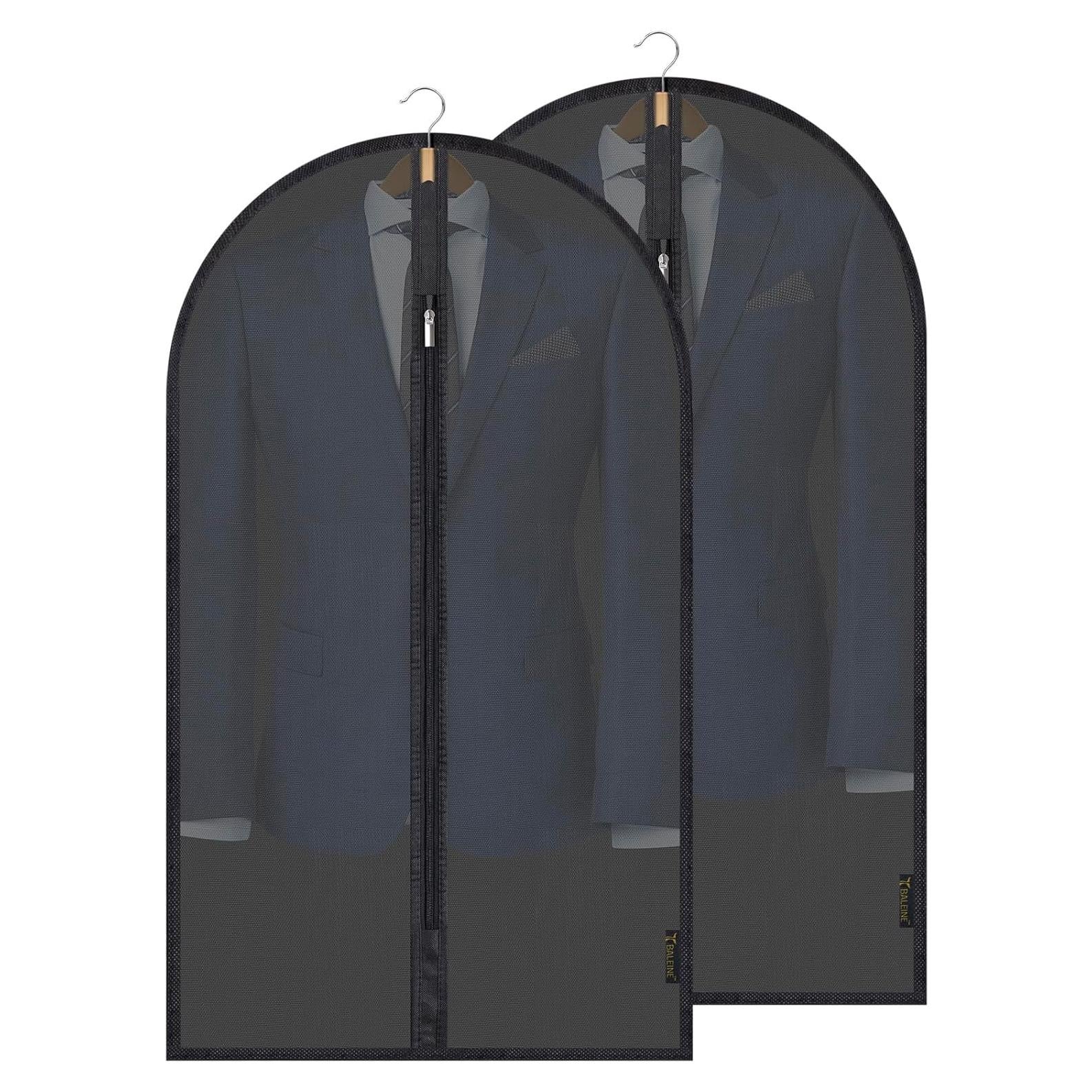 Bolsas de Ropa Translúcidas BALEINE 40" 2PK PEVA Negro