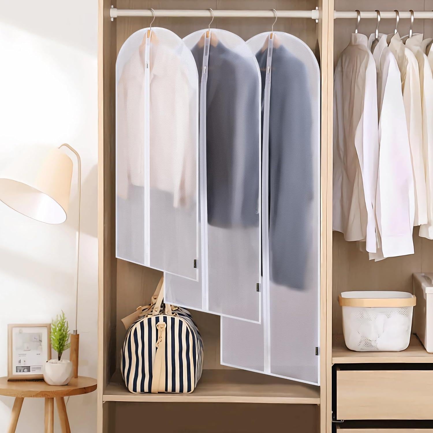 Bolsas de Ropa Translúcidas BALEINE 40" 2PK PEVA Negro