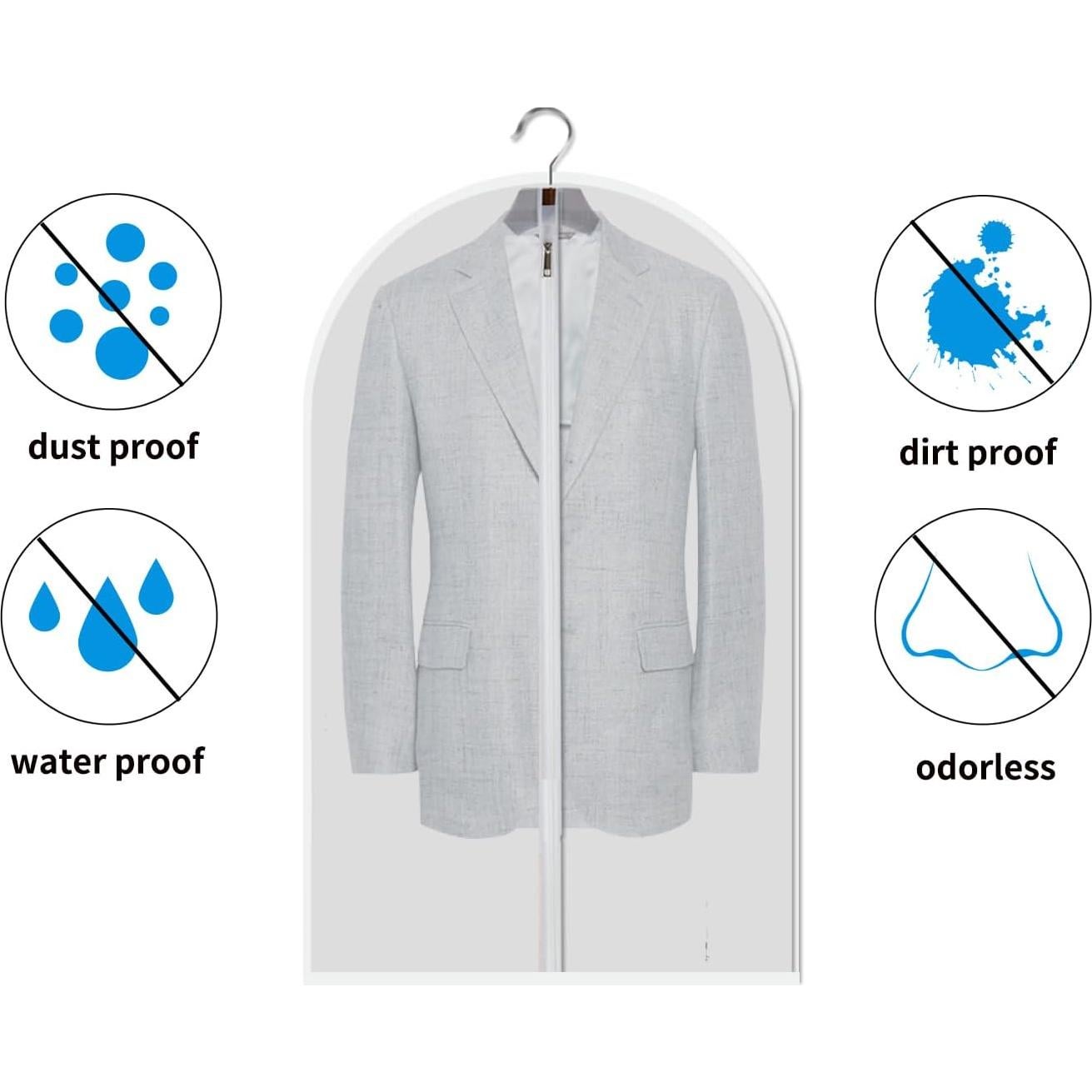 Bolsas de Ropa Transparentes MsKitchen 61x102 cm - Juego de 12