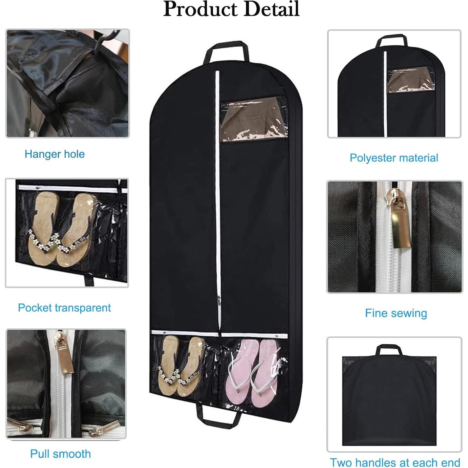 Bolsa de Ropa para Viaje SEHXIM 109 cm con Ventana Transparente