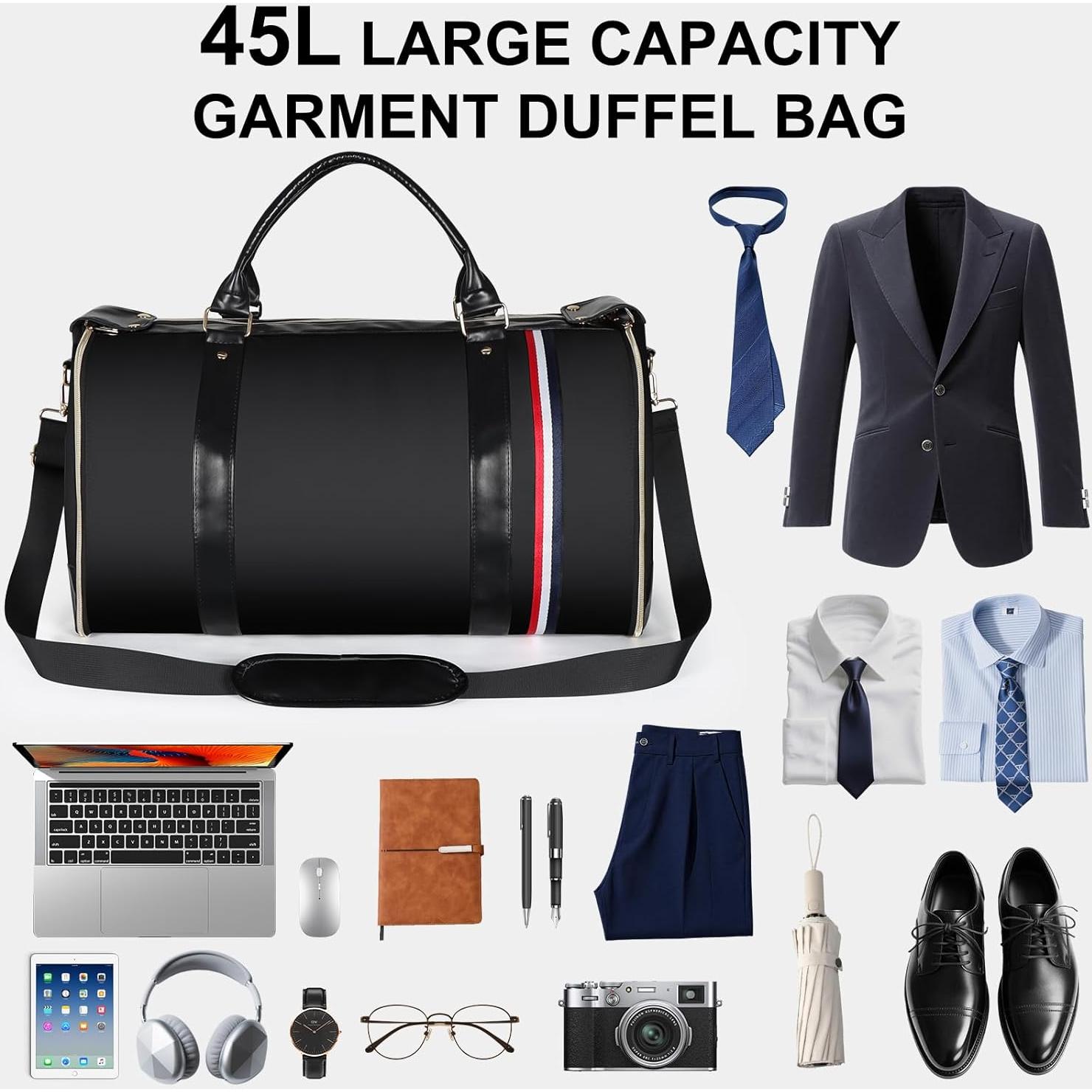 Bolsa Duffle Geestock 45L Impermeable 2-en-1 con Compartimento