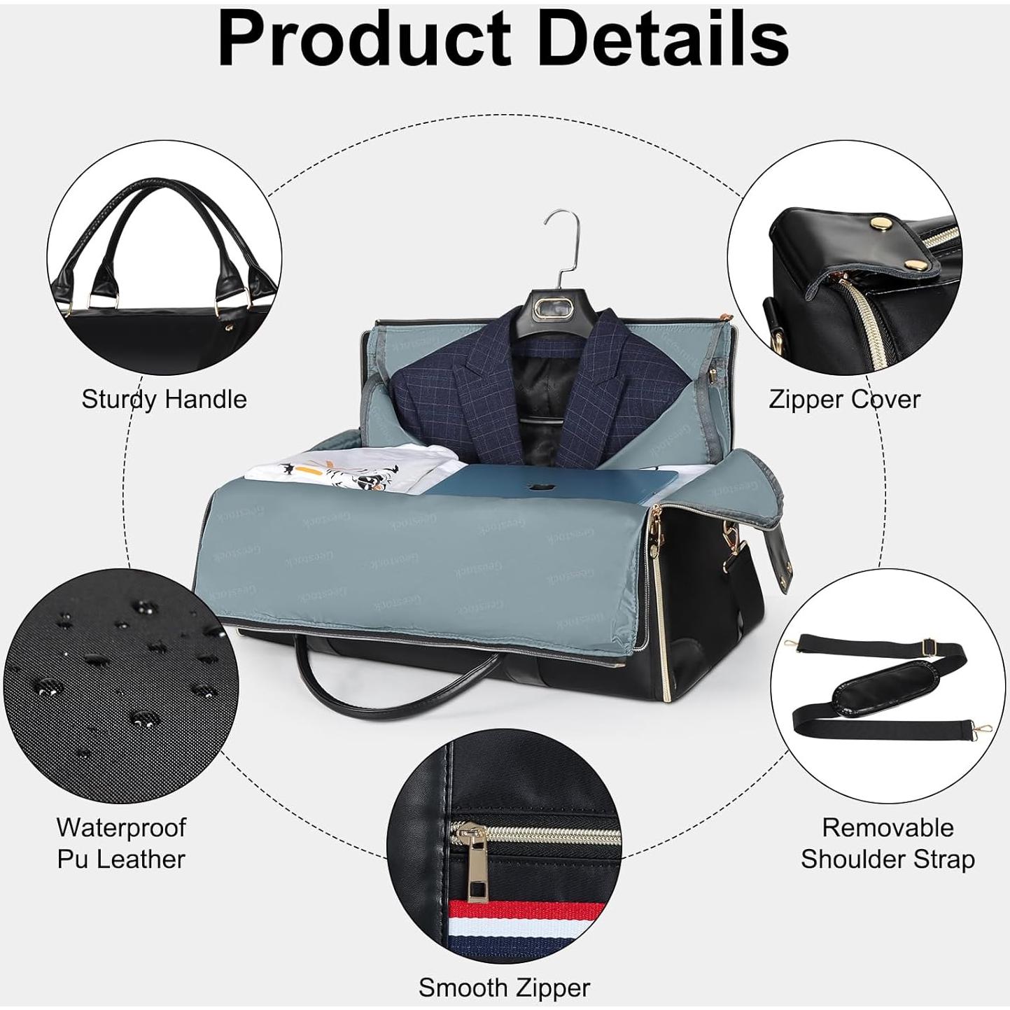 Bolsa Duffle Geestock 45L Impermeable 2-en-1 con Compartimento