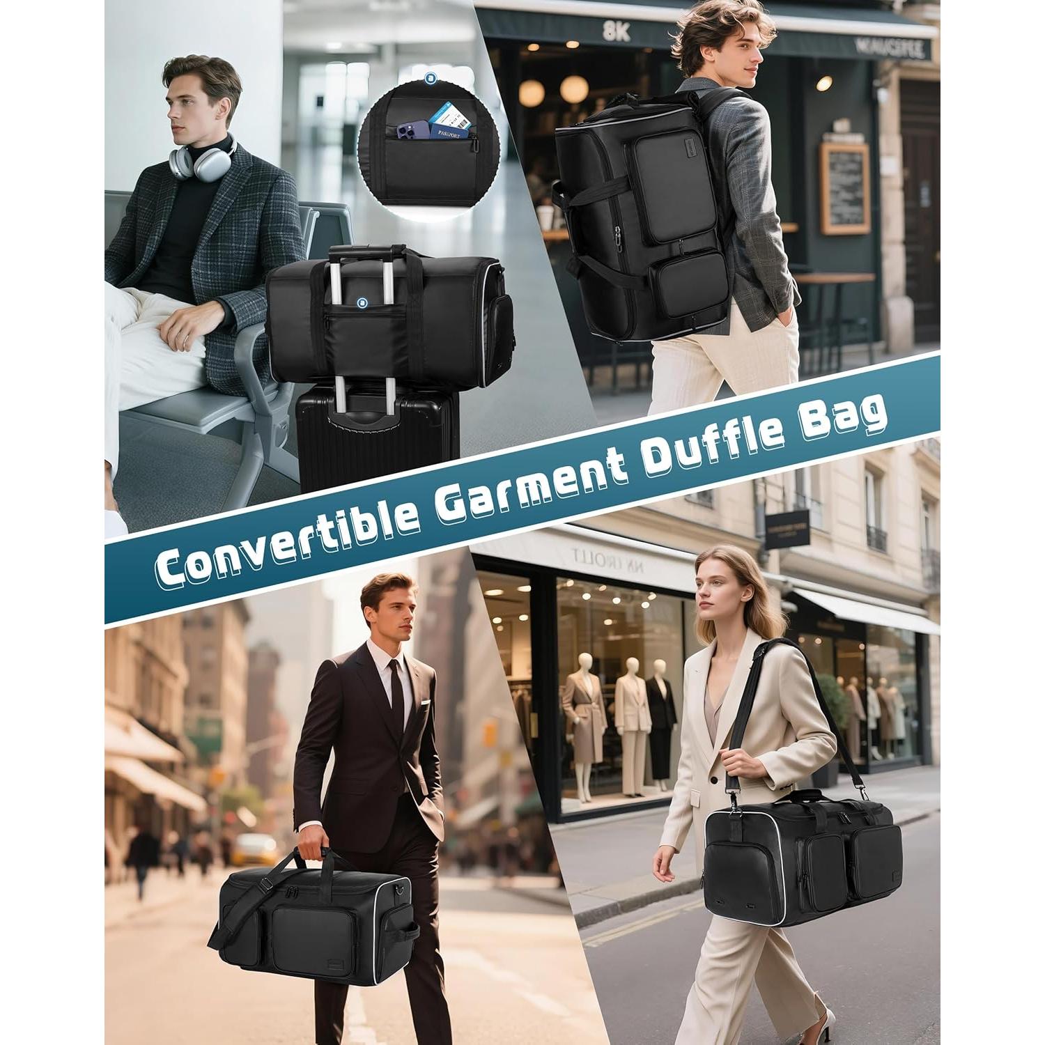 Bolsa Duffle Convertible 50L Smasrob con Compartimento para Zapatos