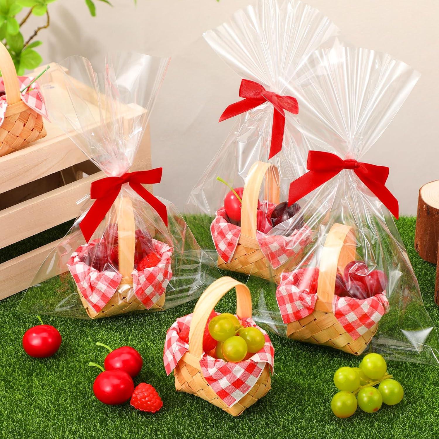 Set de 12 Cestas Mini Tejidas Geelin para Regalos y Fiestas