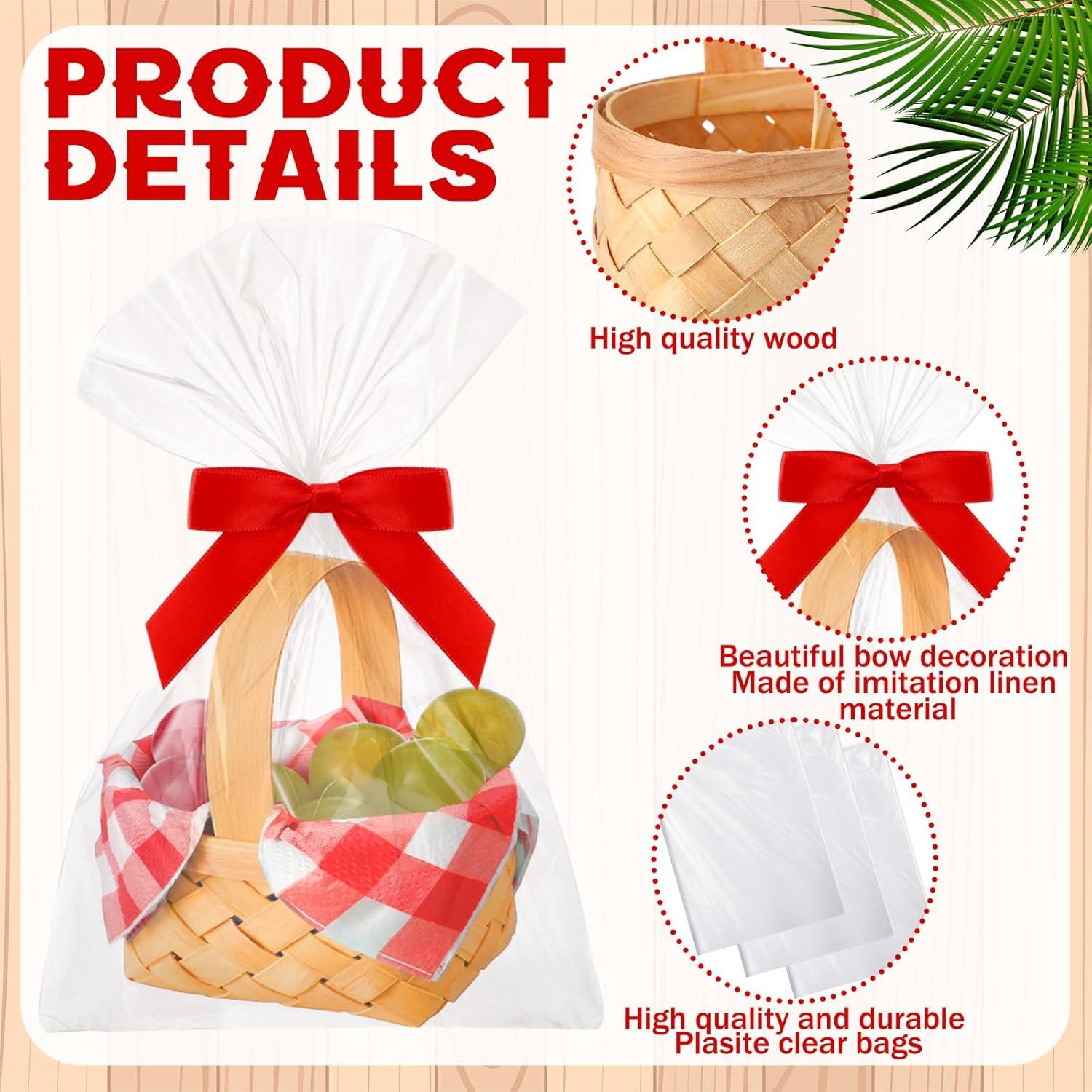 Set de 12 Cestas Mini Tejidas Geelin para Regalos y Fiestas