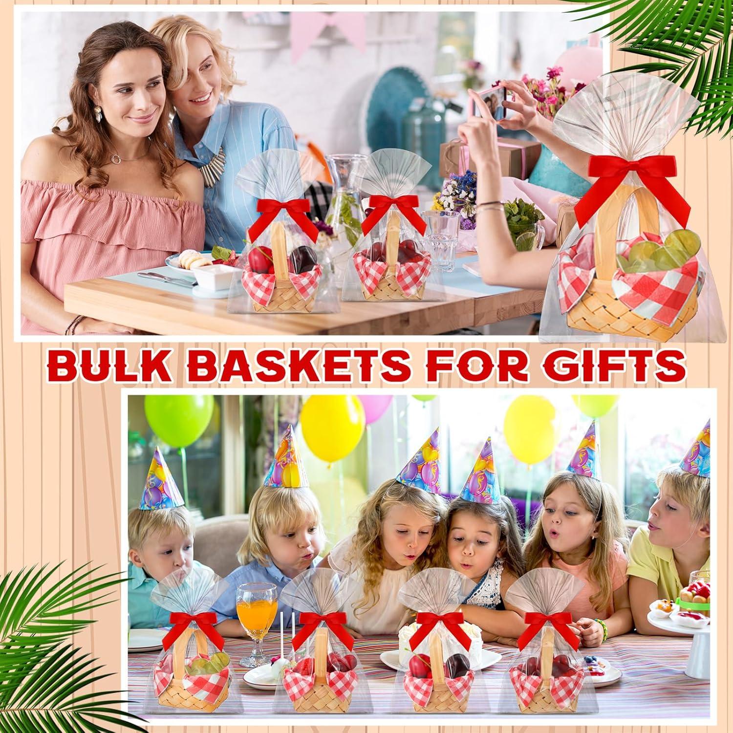 Set de 12 Cestas Mini Tejidas Geelin para Regalos y Fiestas