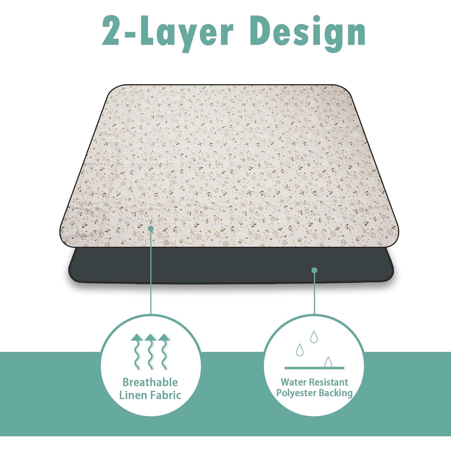 Manta de Picnic Grande WILLOW WEAVE Beige Impermeable 1.45x2.01m