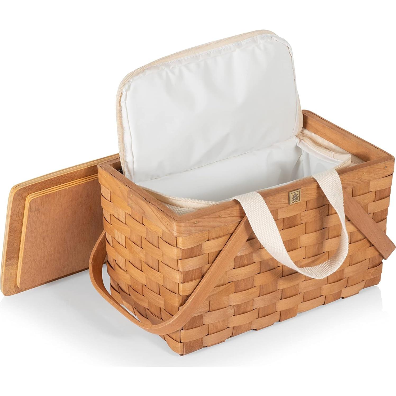 Cesta de Picnic Personal Poppy Disney Mickey Minnie Beige