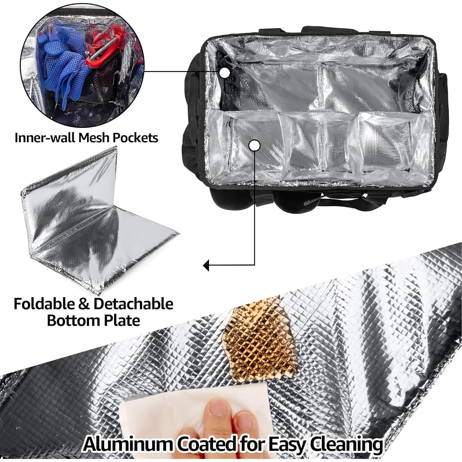 Caddy Grande para Utensilios de Parrilla HODRANT Negro 40x26x28cm