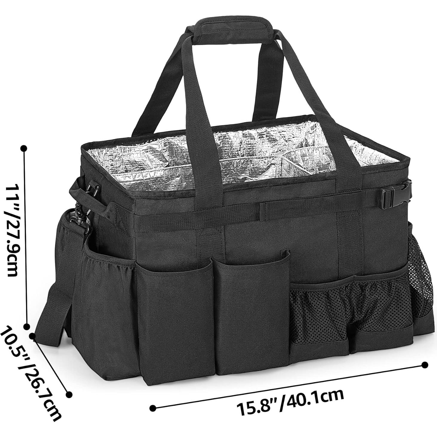 Caddy Grande para Utensilios de Parrilla HODRANT Negro 40x26x28cm