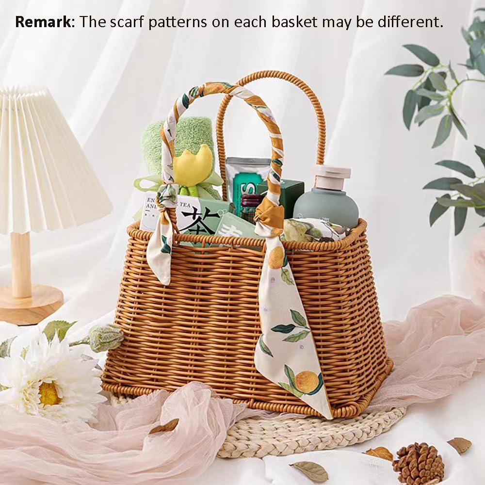 Cesta Tejida a Mano RT&BS - Cesta Decorativa Multifuncional