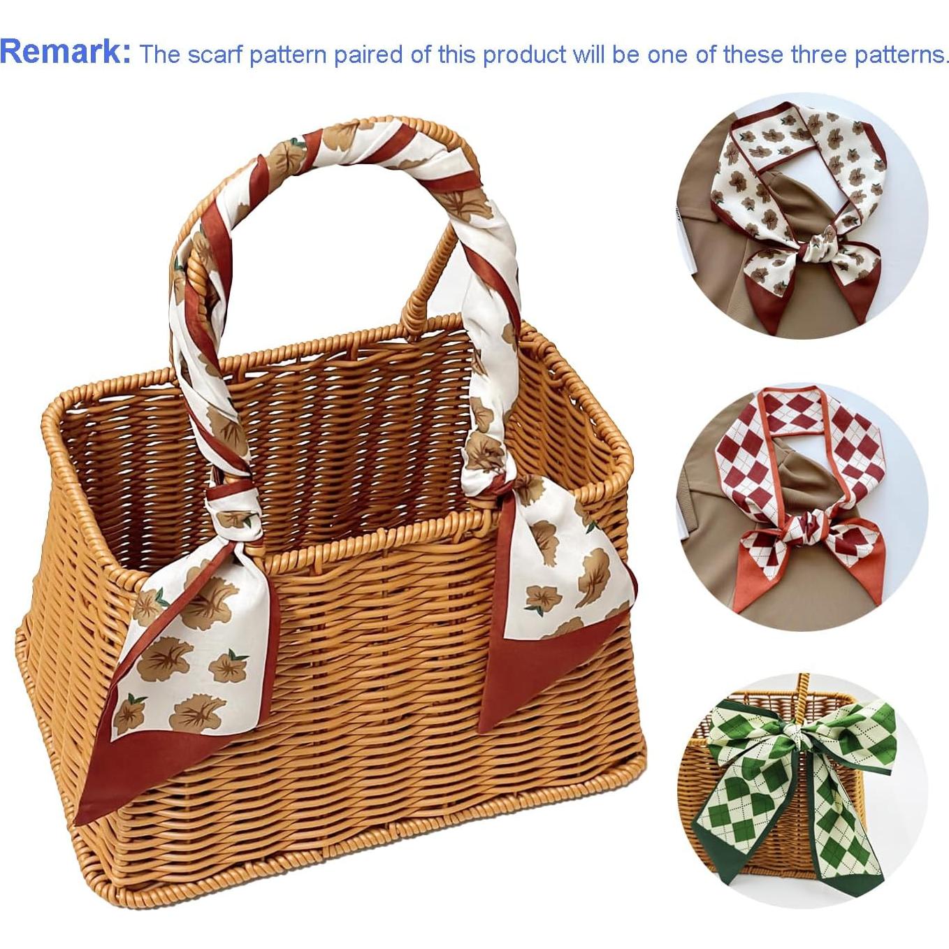 Cesta Tejida a Mano RT&BS - Cesta Decorativa Multifuncional