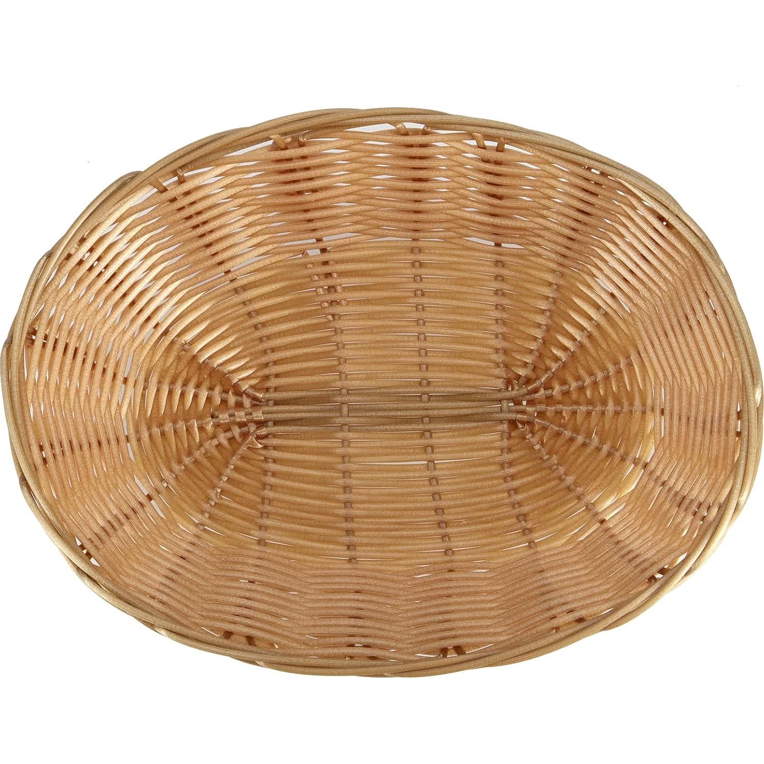 Cesta de Pan de Plástico Tejida a Mano SINJEUN 20 Piezas 22.86cm