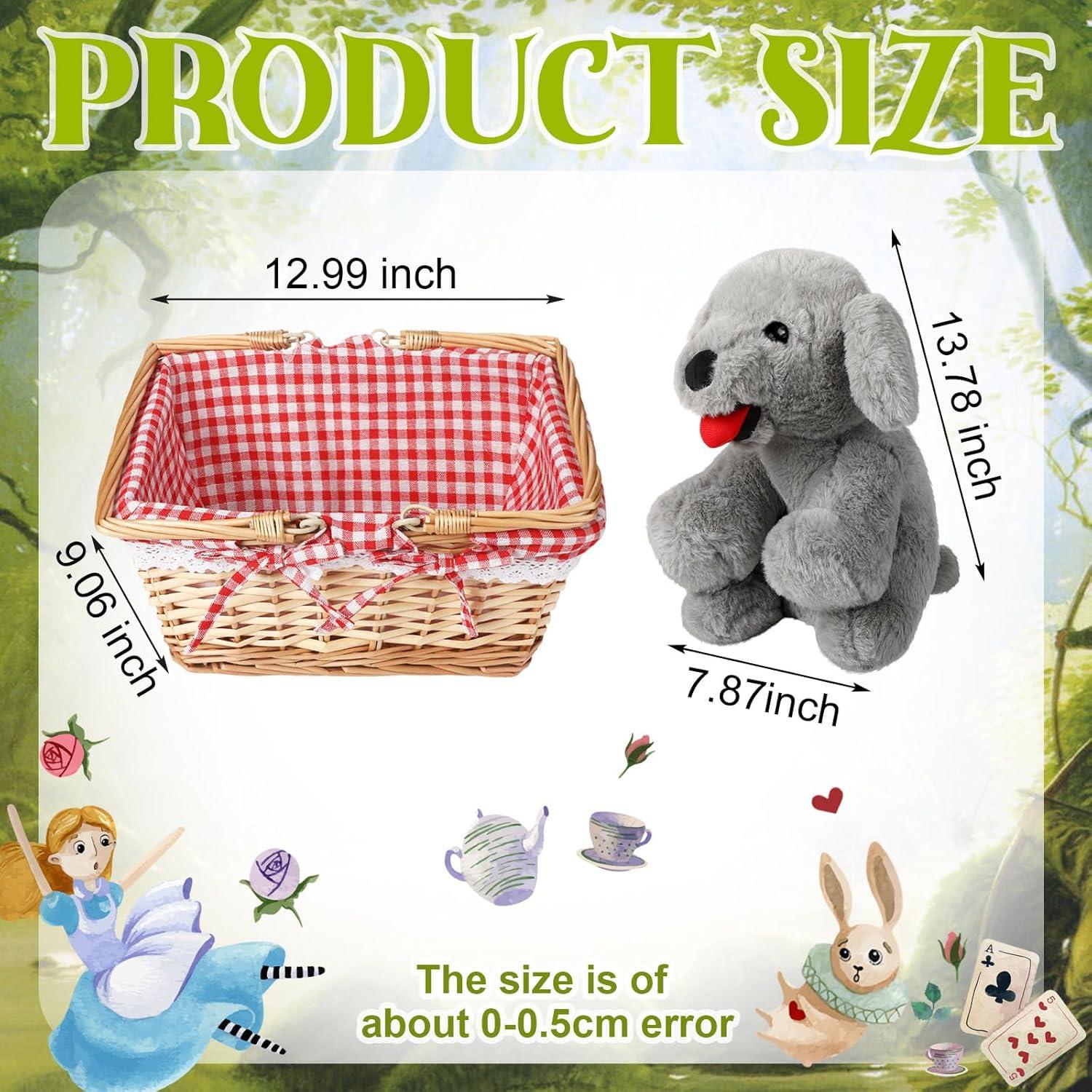 Cesta de Picnic con Perro de Peluche Libima - Accesorio de Disfraz
