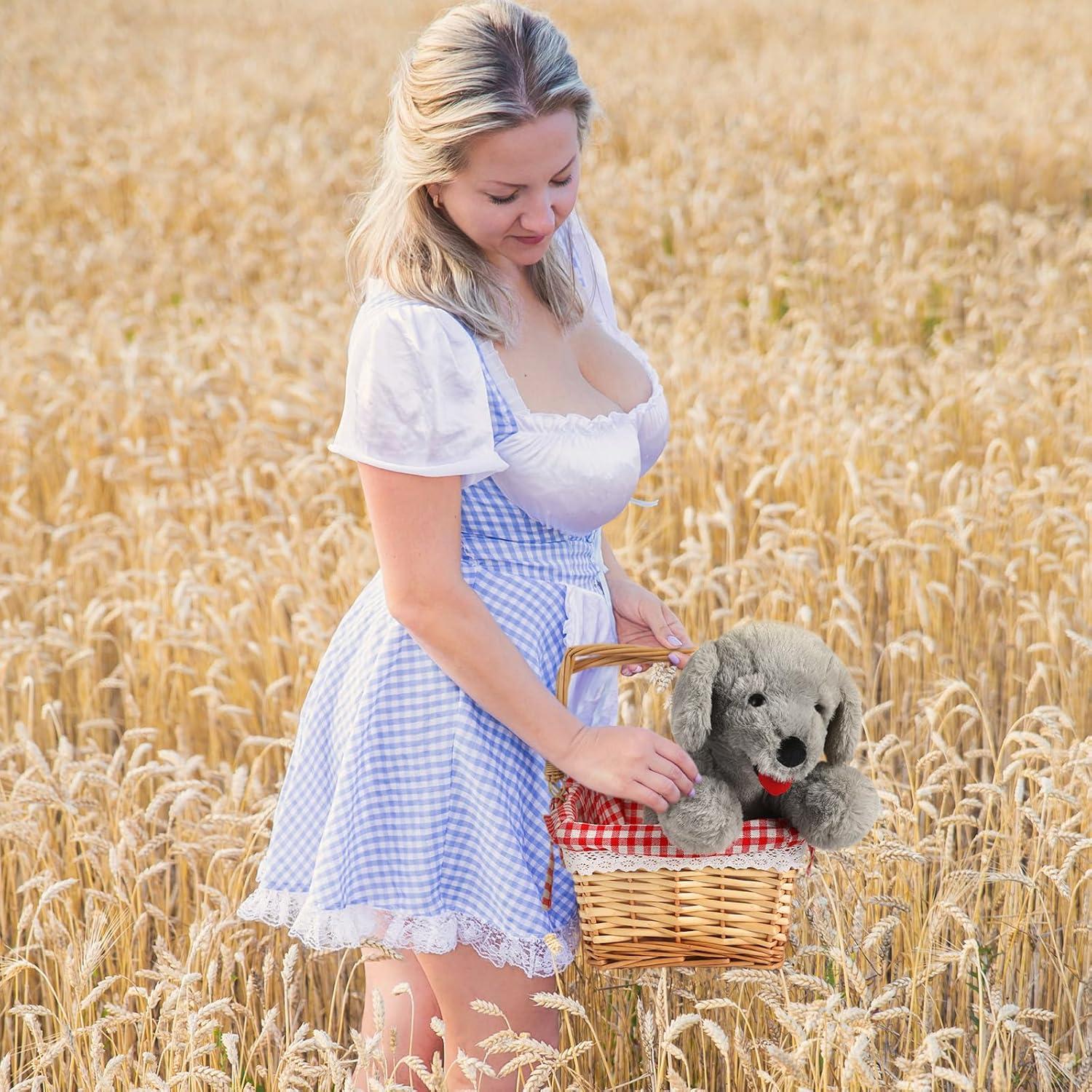 Cesta de Picnic con Perro de Peluche Libima - Accesorio de Disfraz