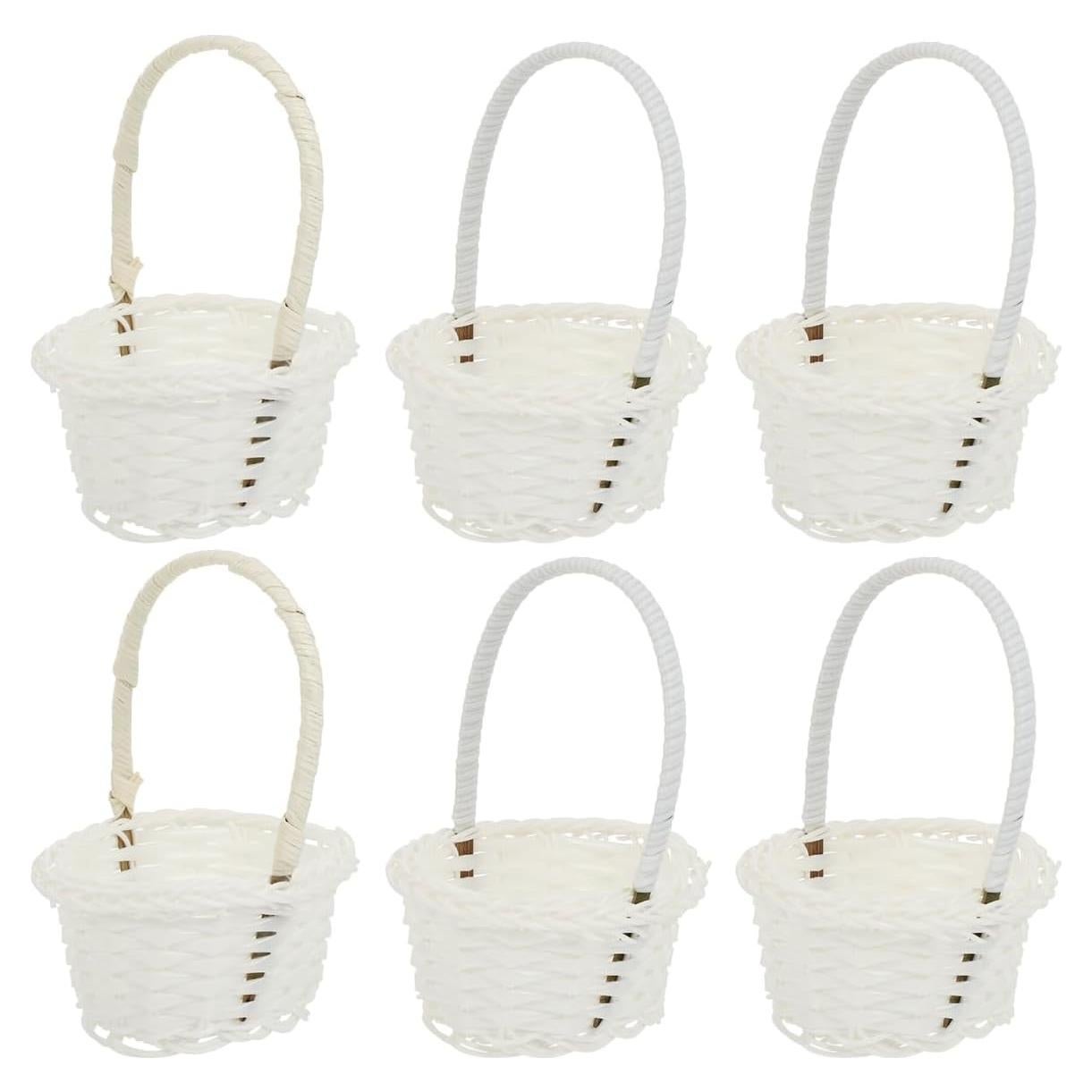 Canasta Tejida DOITOOL 6 Pcs 10.2 cm Almacenamiento Decoración