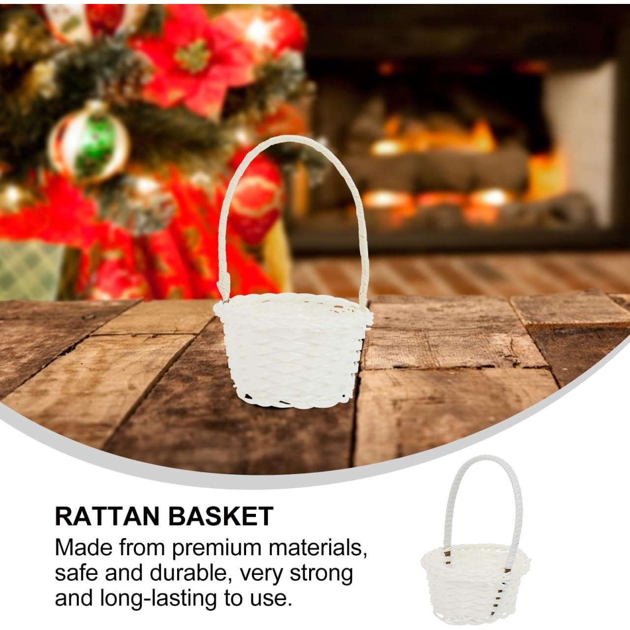 Canasta Tejida DOITOOL 6 Pcs 10.2 cm Almacenamiento Decoración