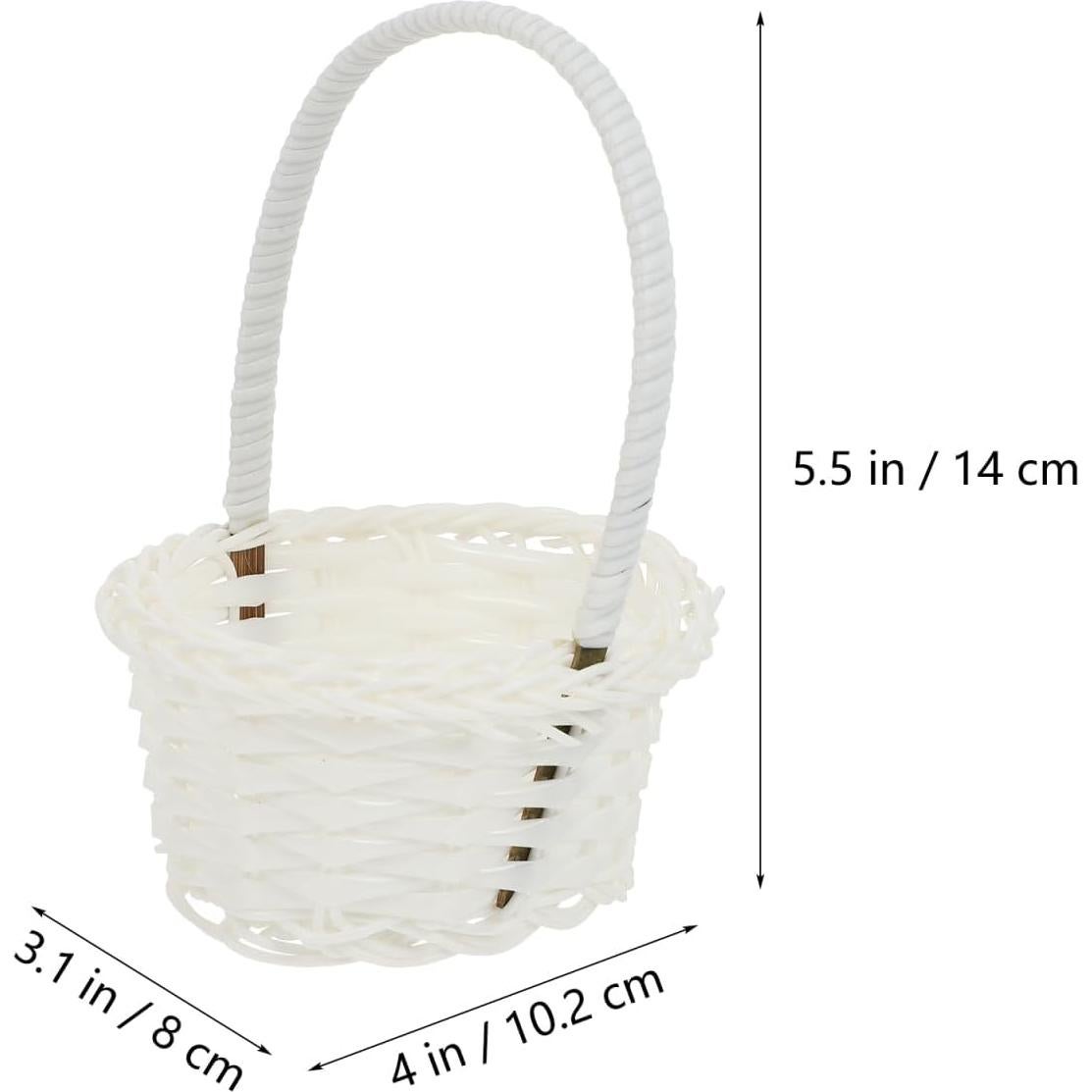 Canasta Tejida DOITOOL 6 Pcs 10.2 cm Almacenamiento Decoración