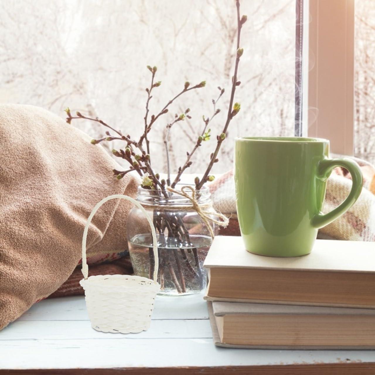 Canasta Tejida DOITOOL 6 Pcs 10.2 cm Almacenamiento Decoración