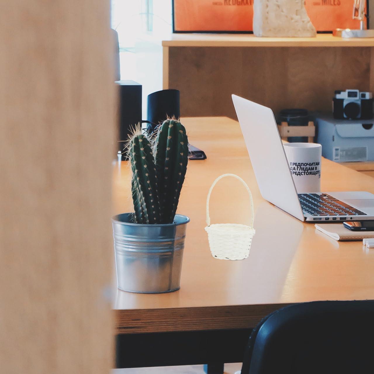 Canasta Tejida DOITOOL 6 Pcs 10.2 cm Almacenamiento Decoración