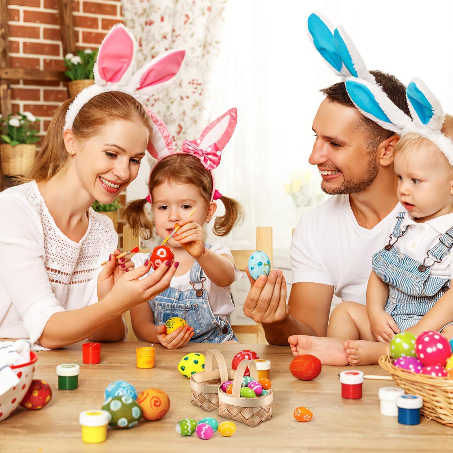 Mini Cestas de Madera Tejidas DOITOOL - 24 Piezas 12x10 cm