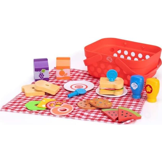 Conjunto de Cesta de Picnic de Juguete Fat Brain Toys - 1.25 kg