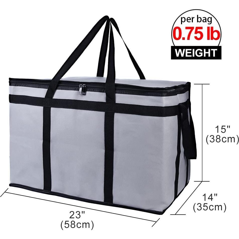 Bolsa Térmica Aislada Bodaon 3XL para Entrega de Comida Gris