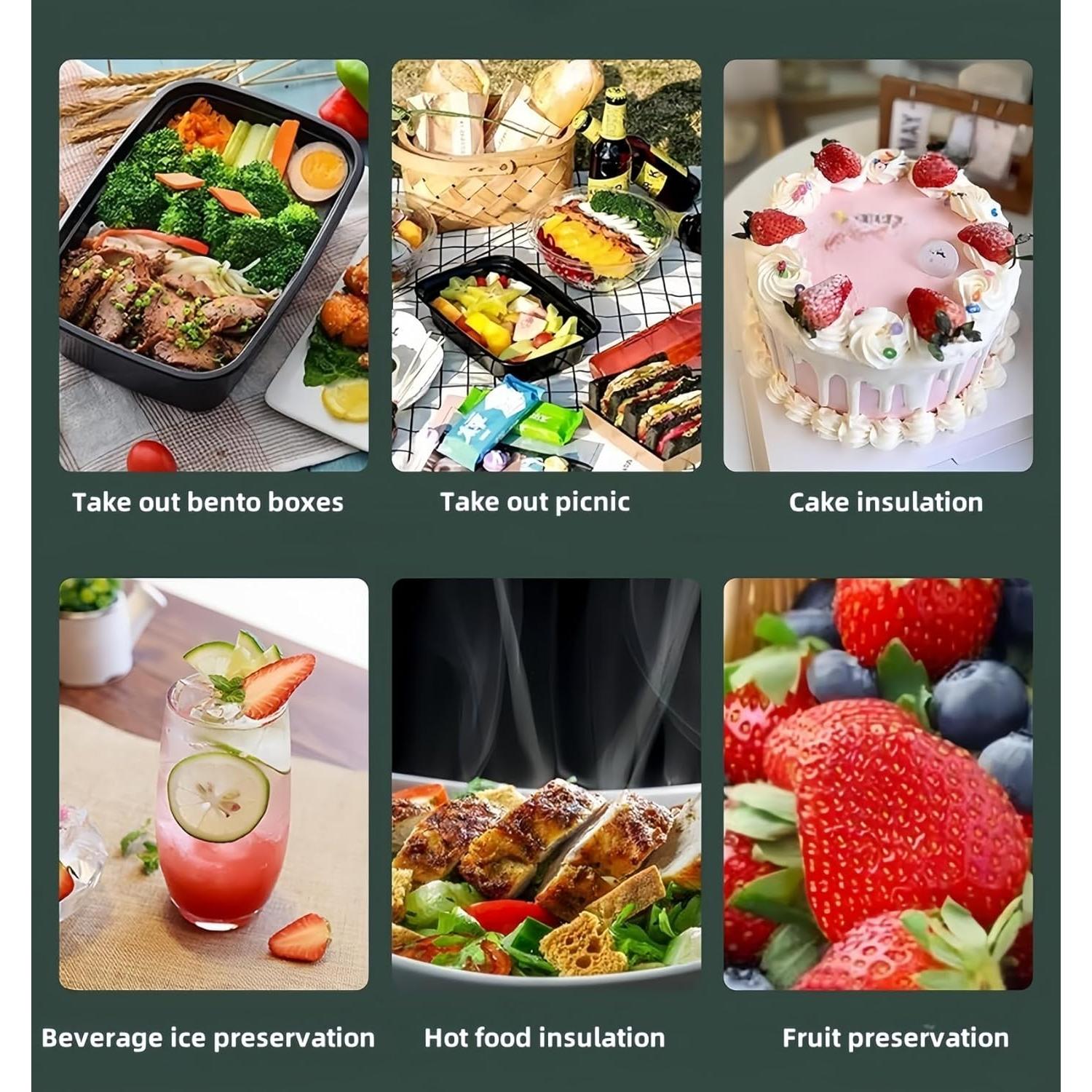 Bolsa de Picnic Aislada JSLYNB 24L Reutilizable para Comida