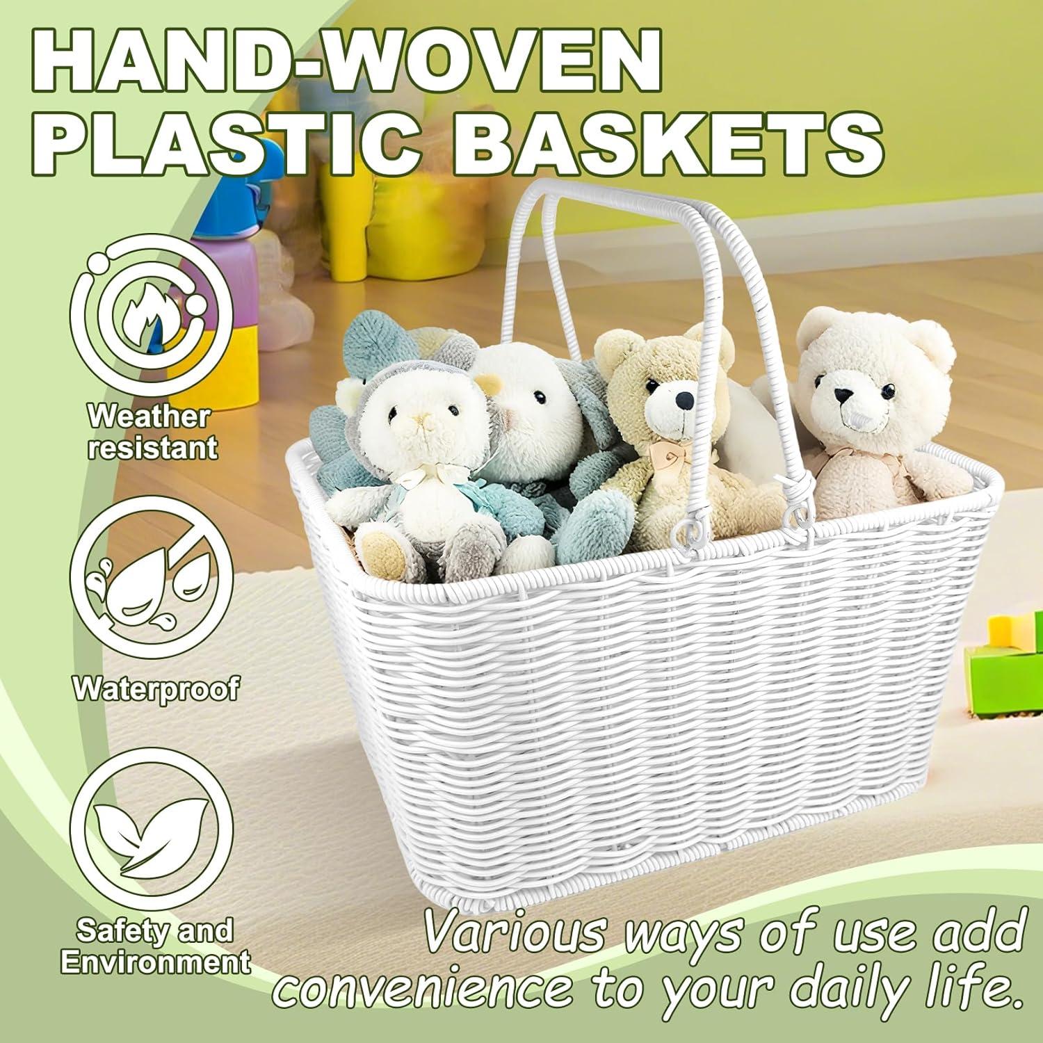 Cesta de Picnic Grande RainFlower con Mango Plegable 35x28x19cm