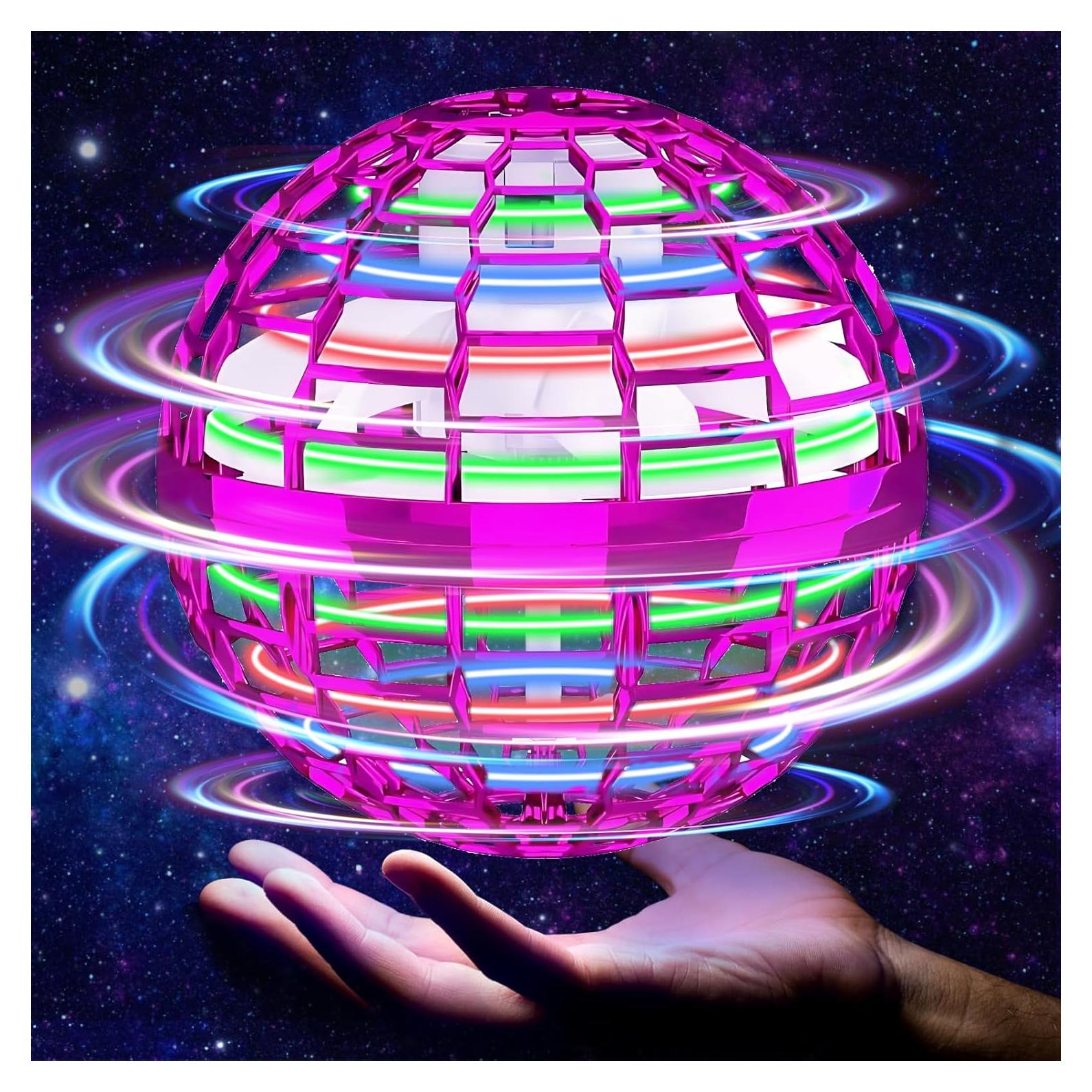 Flying Orb Ball Toy, Galaxy Ball 2024 Cosmic Globe Boomerang Hover Ball Fidget Spinner, Hand Controlled Mini Drone, Cool Toys Gifts for 6 7 8 9 10+ Year Old Boys Girls Outdoor Toys