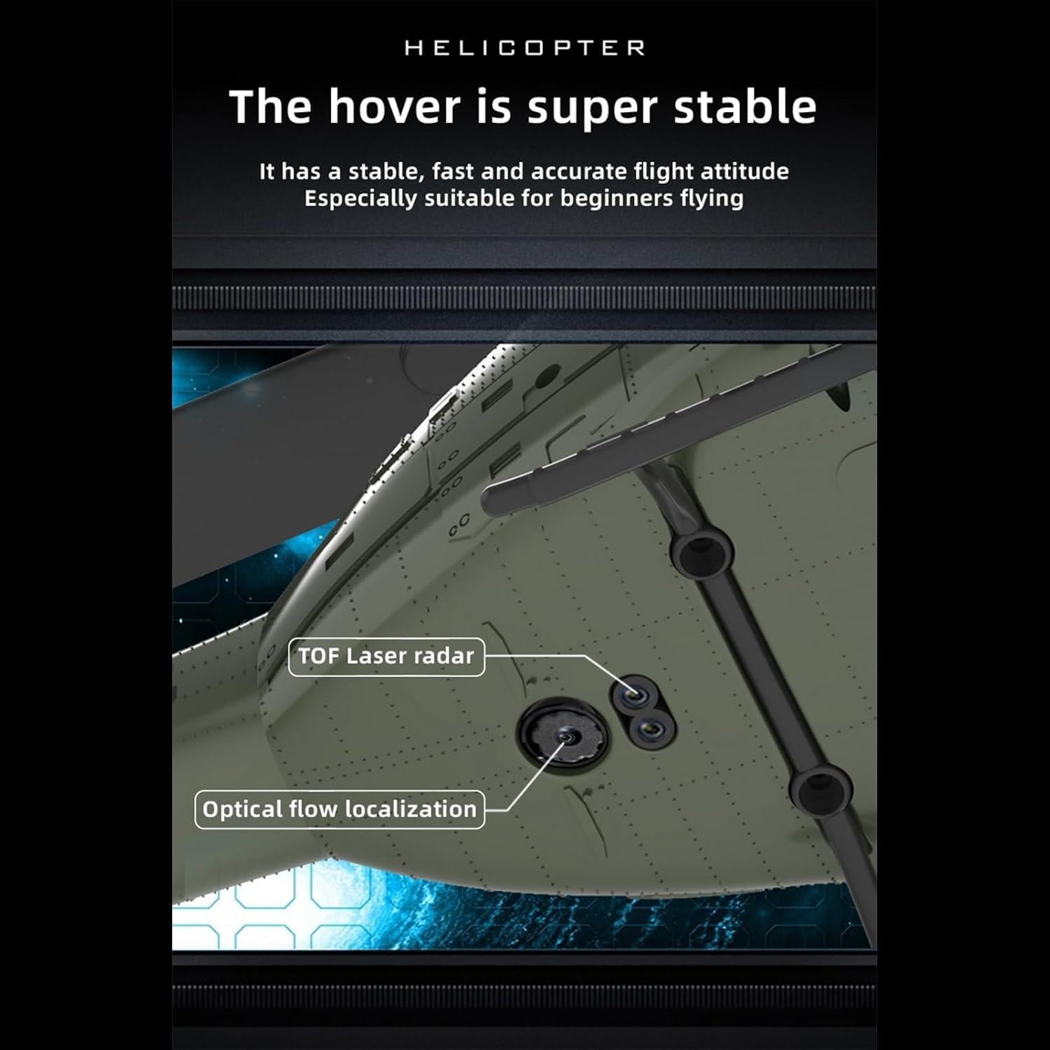 Helicóptero RC Ssccgym UH-1 315mm Control Remoto 6CH