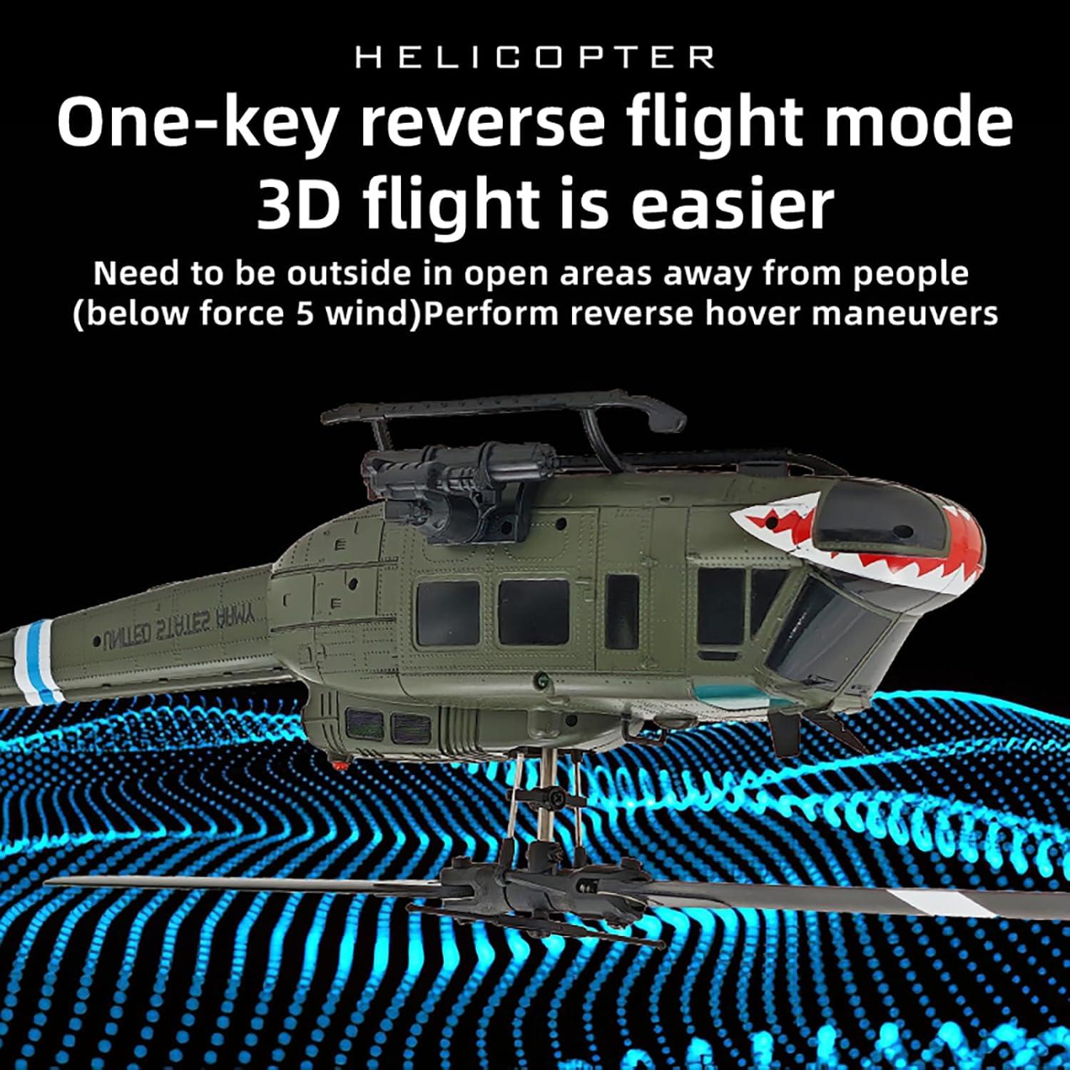 Helicóptero RC Ssccgym UH-1 315mm Control Remoto 6CH