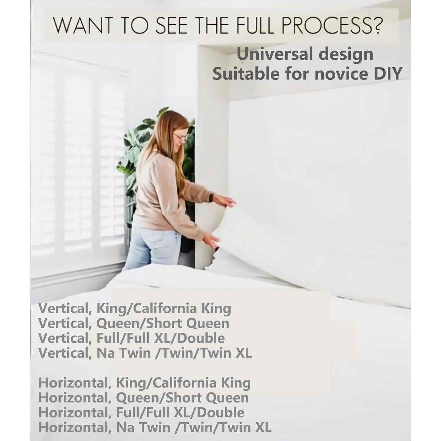 Kit de Hardware para Cama Murphy FleiSleep Doble XL con Resorte Hidráulico